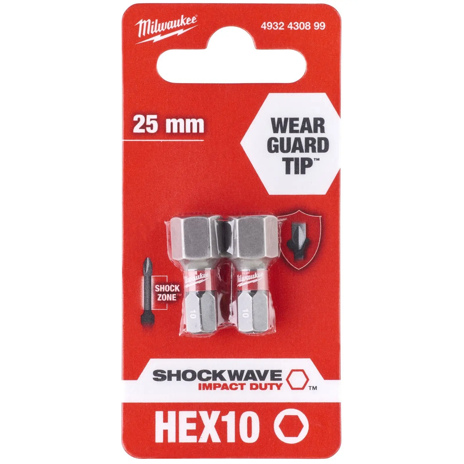 Milwaukee Screwdriver Bits Shockwave Impact Duty PH PZ TX HEX SL Blister Packed - Image 155