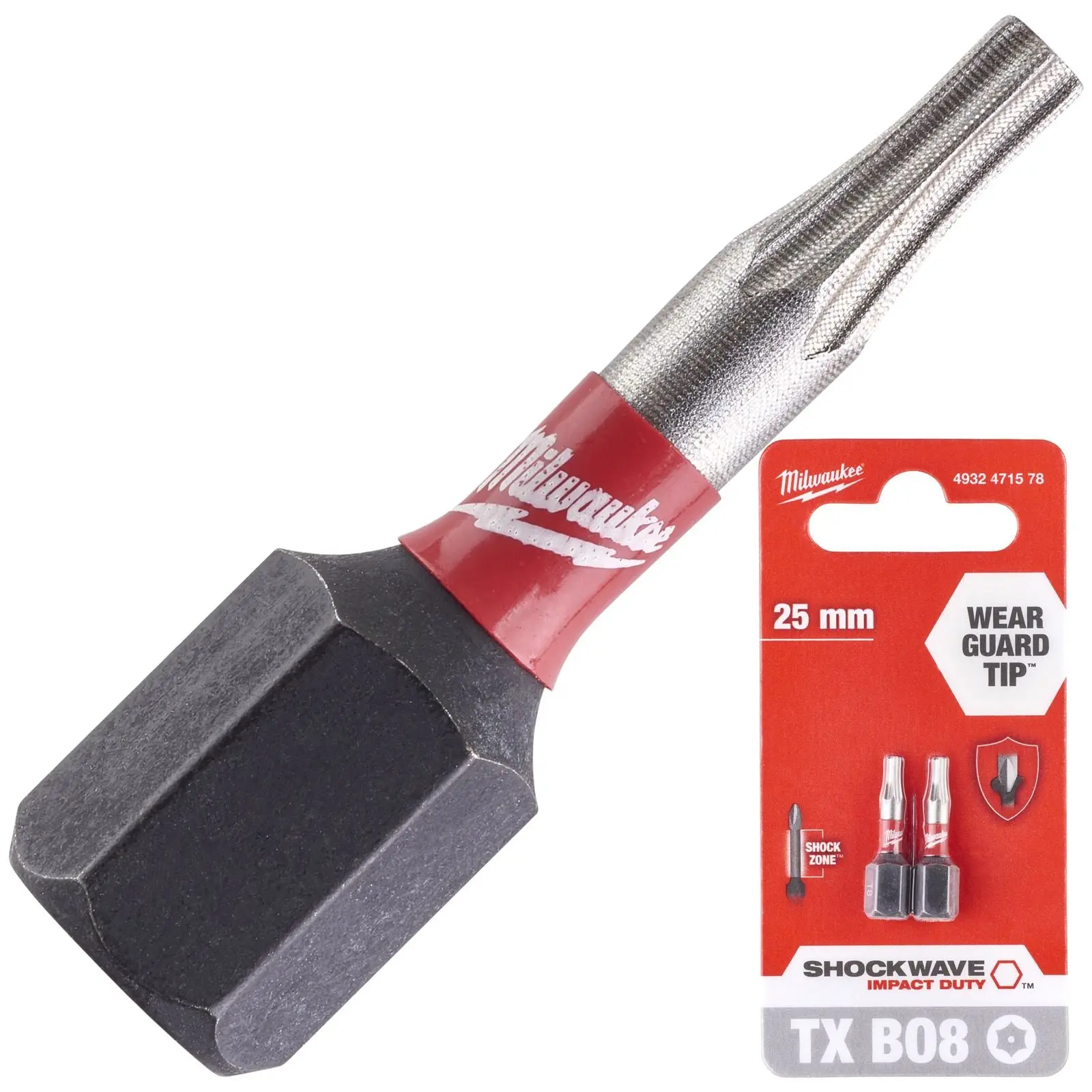 Milwaukee Screwdriver Bits Shockwave Impact Duty PH PZ TX HEX SL Blister Packed - Image 25