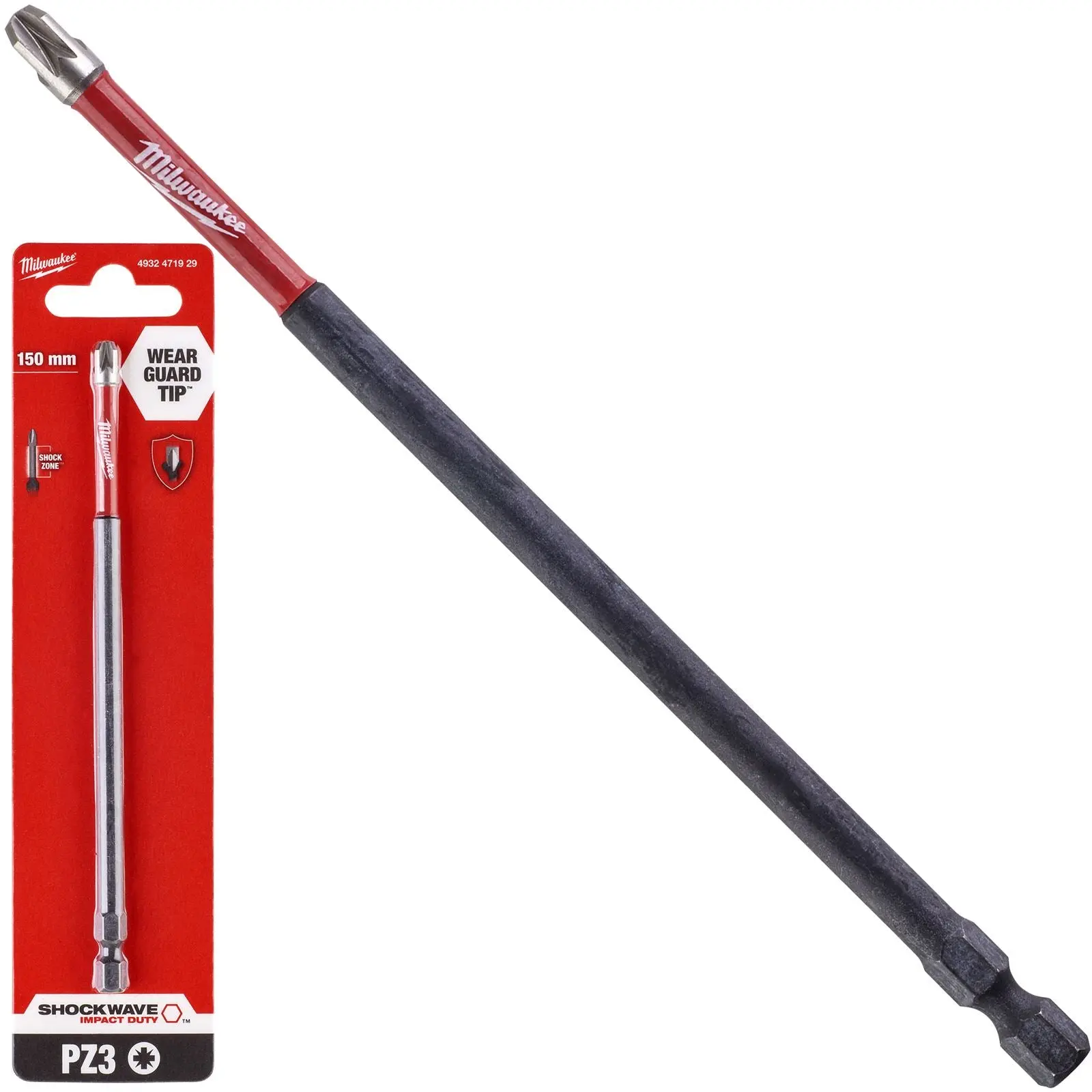 Milwaukee Screwdriver Bits Shockwave Impact Duty PH PZ TX HEX SL Blister Packed - Image 34