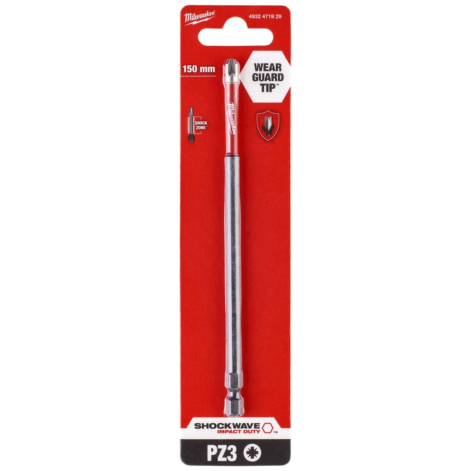 Milwaukee Screwdriver Bits Shockwave Impact Duty PH PZ TX HEX SL Blister Packed - Image 35