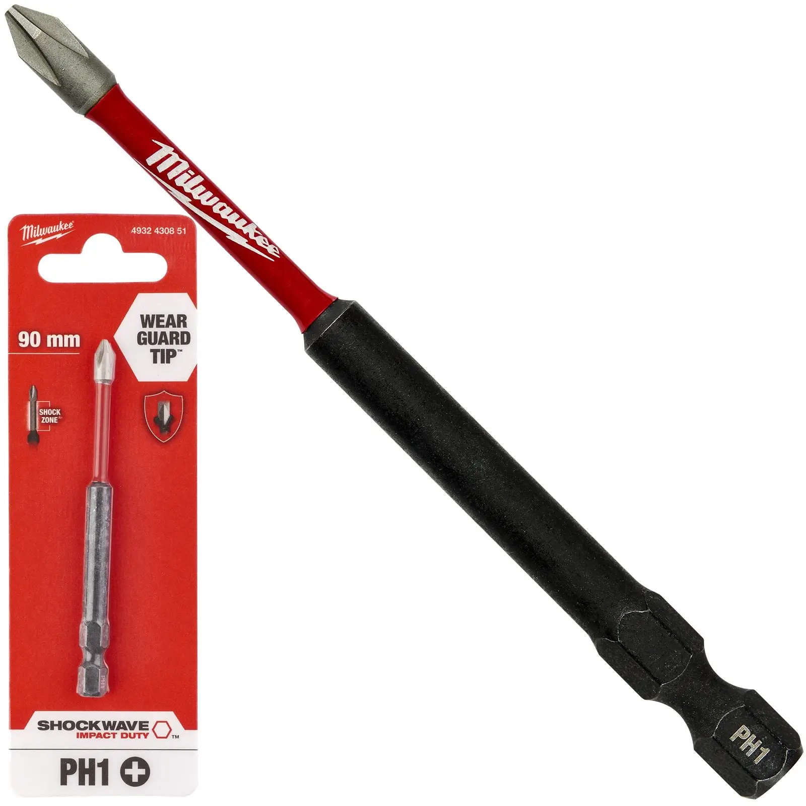 Milwaukee Screwdriver Bits Shockwave Impact Duty PH PZ TX HEX SL Blister Packed - Image 40