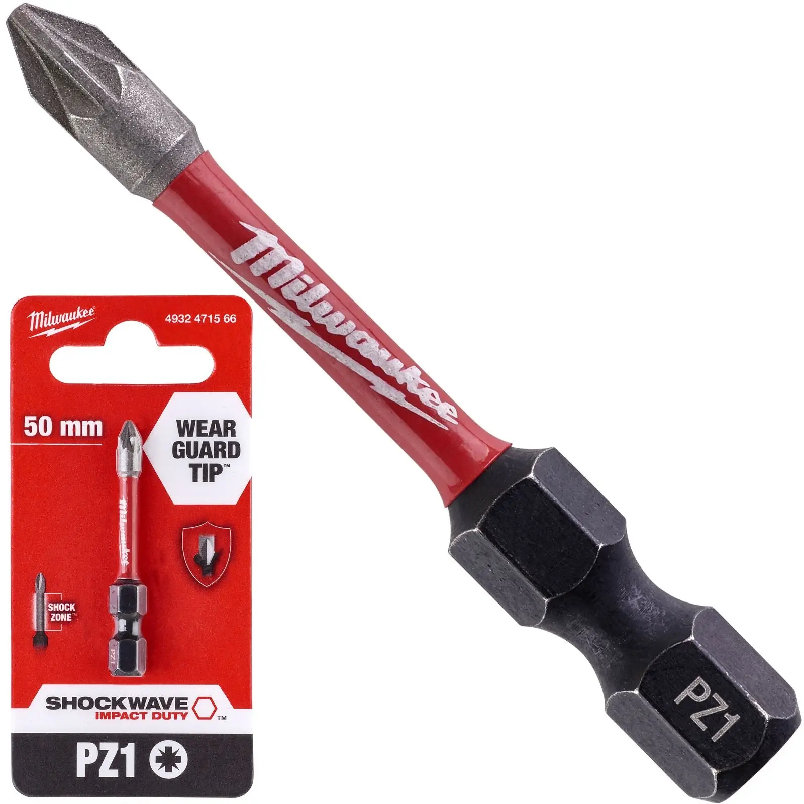 Milwaukee Screwdriver Bits Shockwave Impact Duty PH PZ TX HEX SL Blister Packed - Image 46