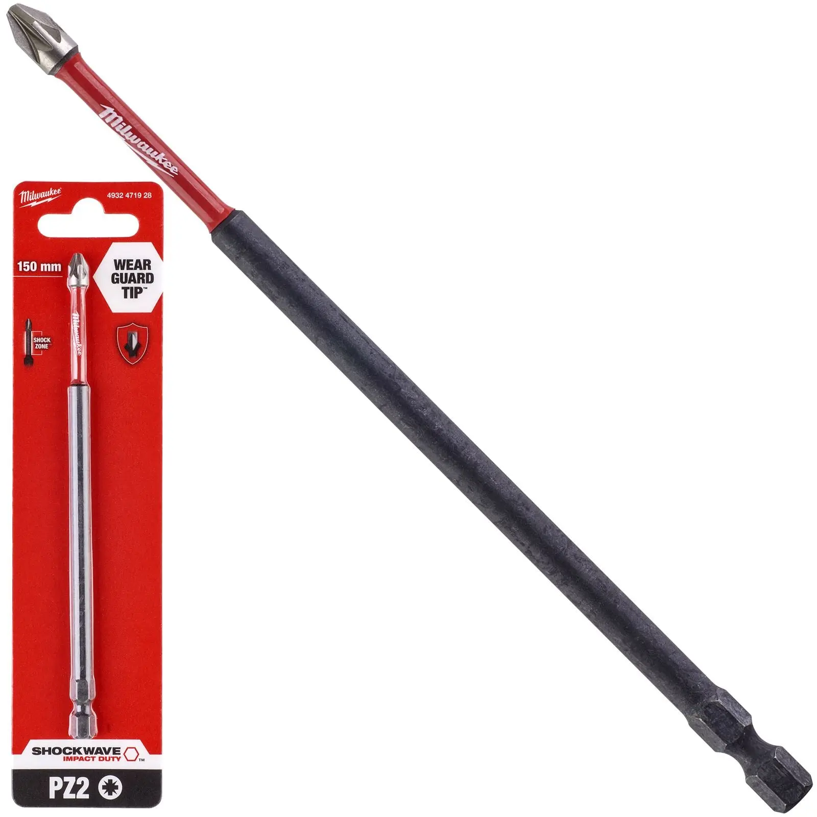 Milwaukee Screwdriver Bits Shockwave Impact Duty PH PZ TX HEX SL Blister Packed - Image 49