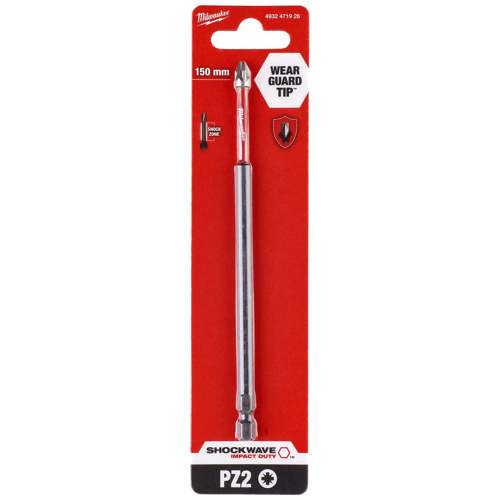 Milwaukee Screwdriver Bits Shockwave Impact Duty PH PZ TX HEX SL Blister Packed - Image 50