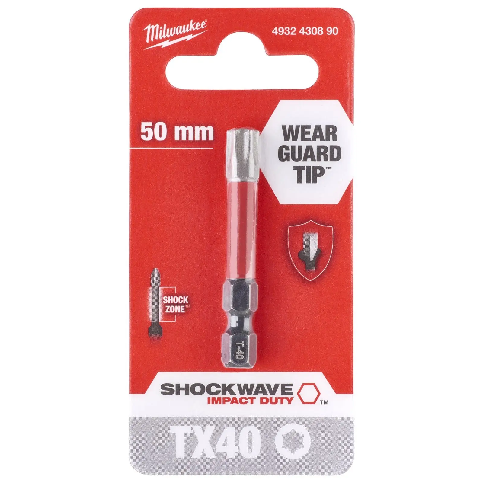 Milwaukee Screwdriver Bits Shockwave Impact Duty PH PZ TX HEX SL Blister Packed - Image 63