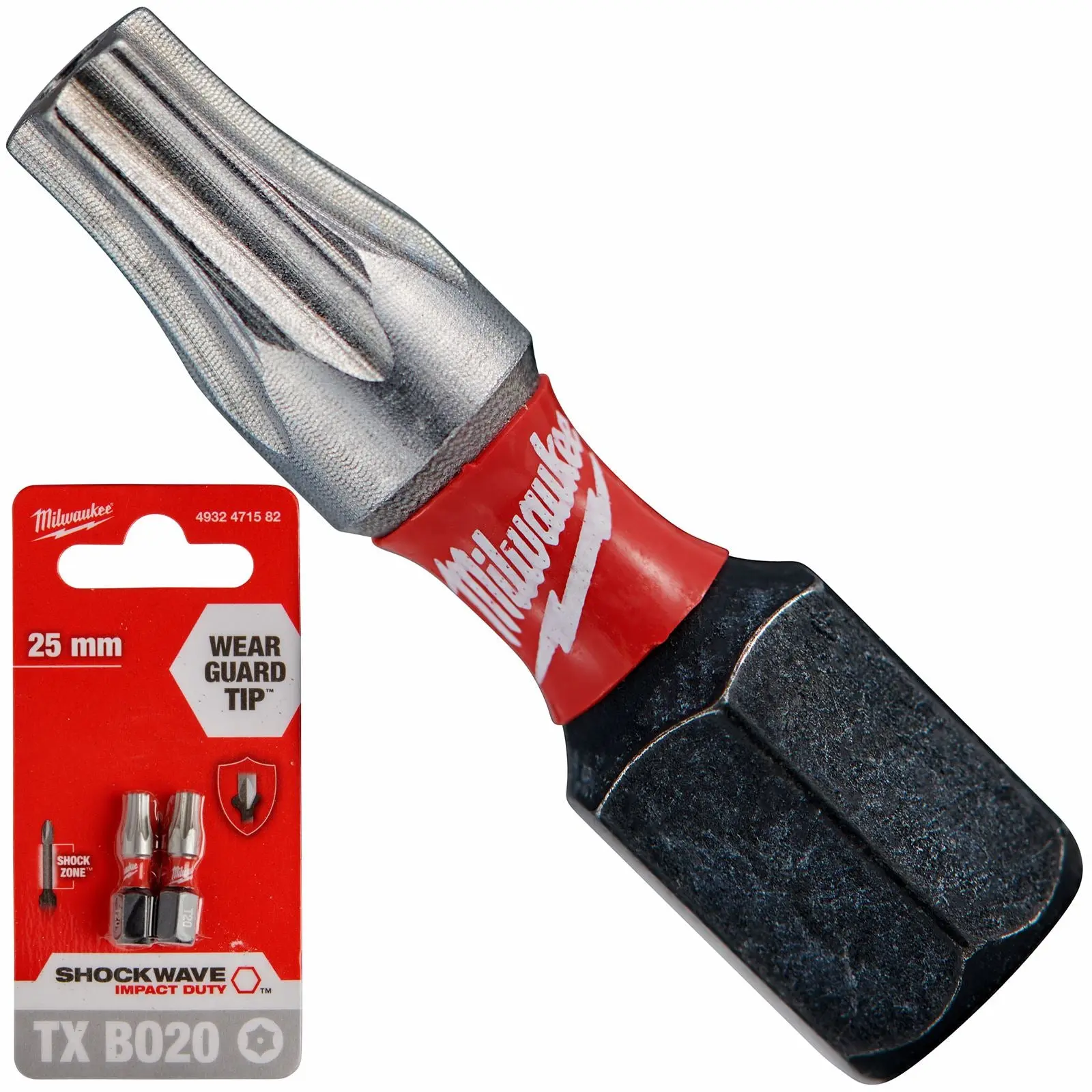 Milwaukee Screwdriver Bits Shockwave Impact Duty PH PZ TX HEX SL Blister Packed - Image 72