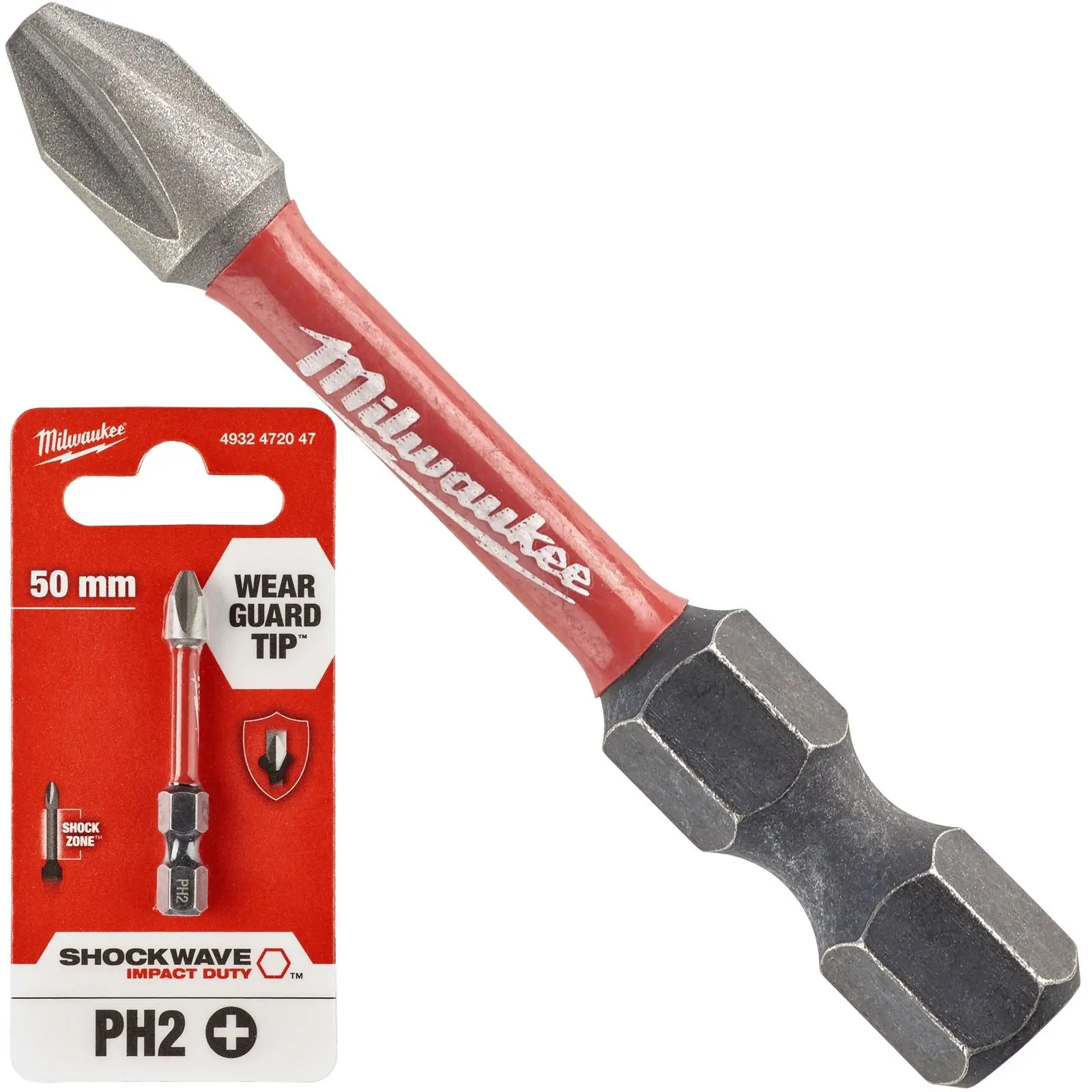Milwaukee Screwdriver Bits Shockwave Impact Duty PH PZ TX HEX SL Blister Packed - Image 84