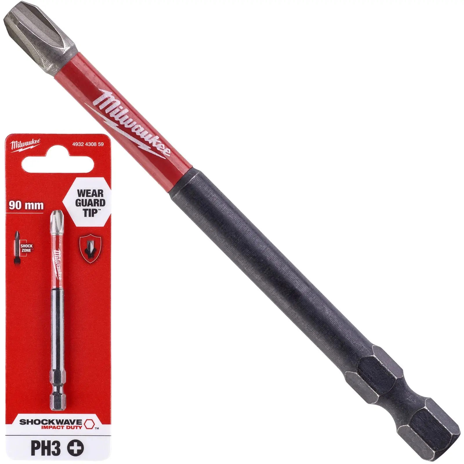Milwaukee Screwdriver Bits Shockwave Impact Duty PH PZ TX HEX SL Blister Packed - Image 87