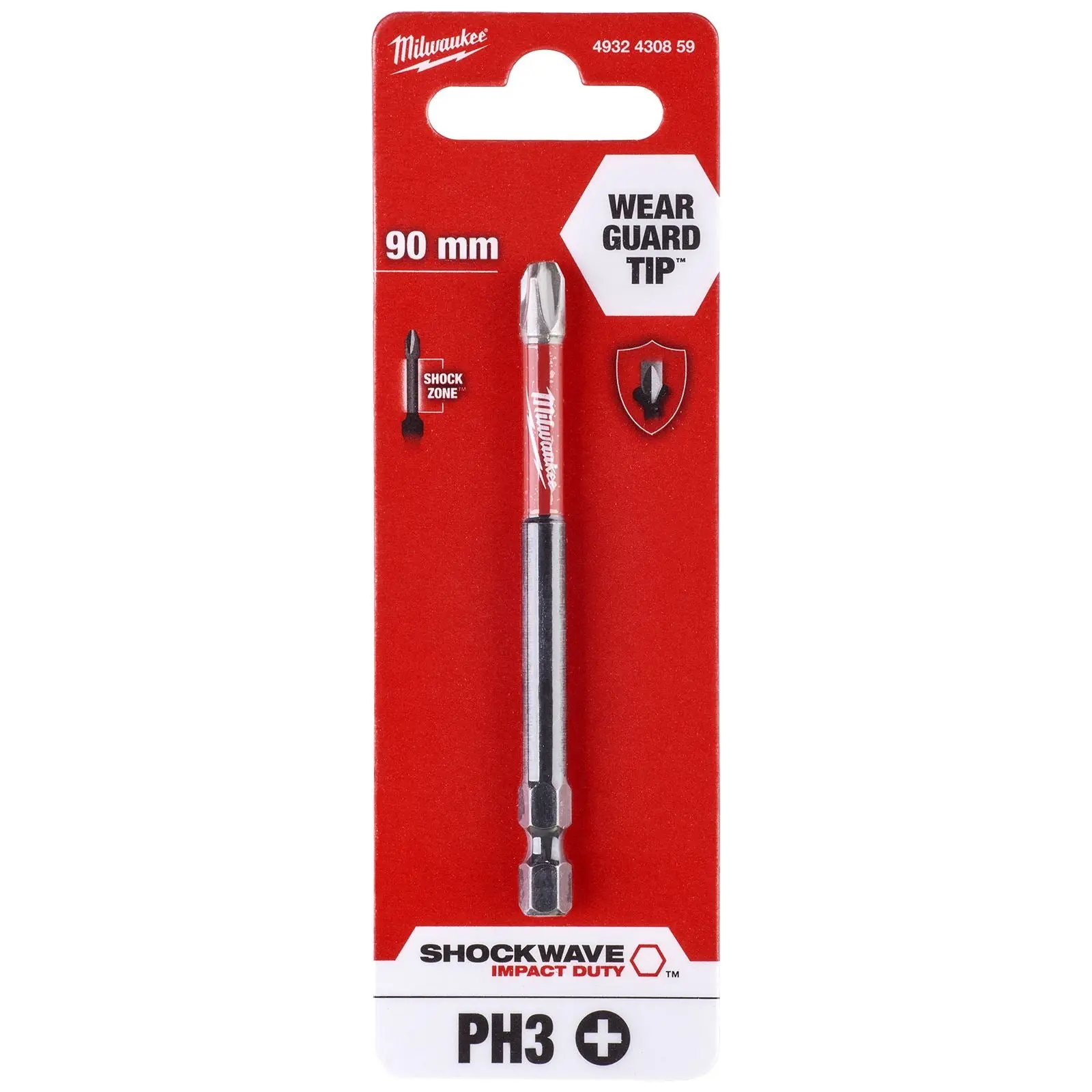 Milwaukee Screwdriver Bits Shockwave Impact Duty PH PZ TX HEX SL Blister Packed - Image 88