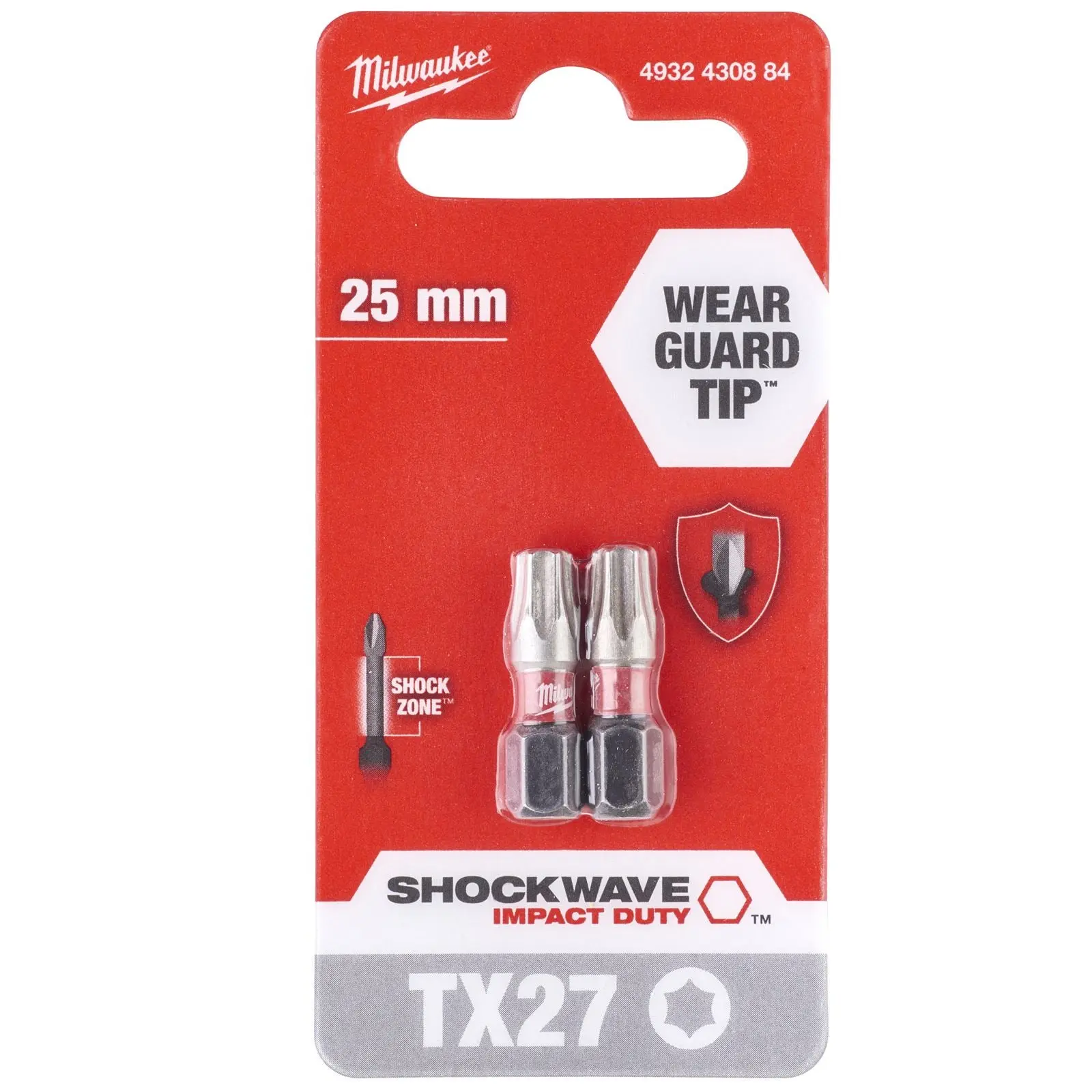 Milwaukee Screwdriver Bits Shockwave Impact Duty PH PZ TX HEX SL Blister Packed - Image 91