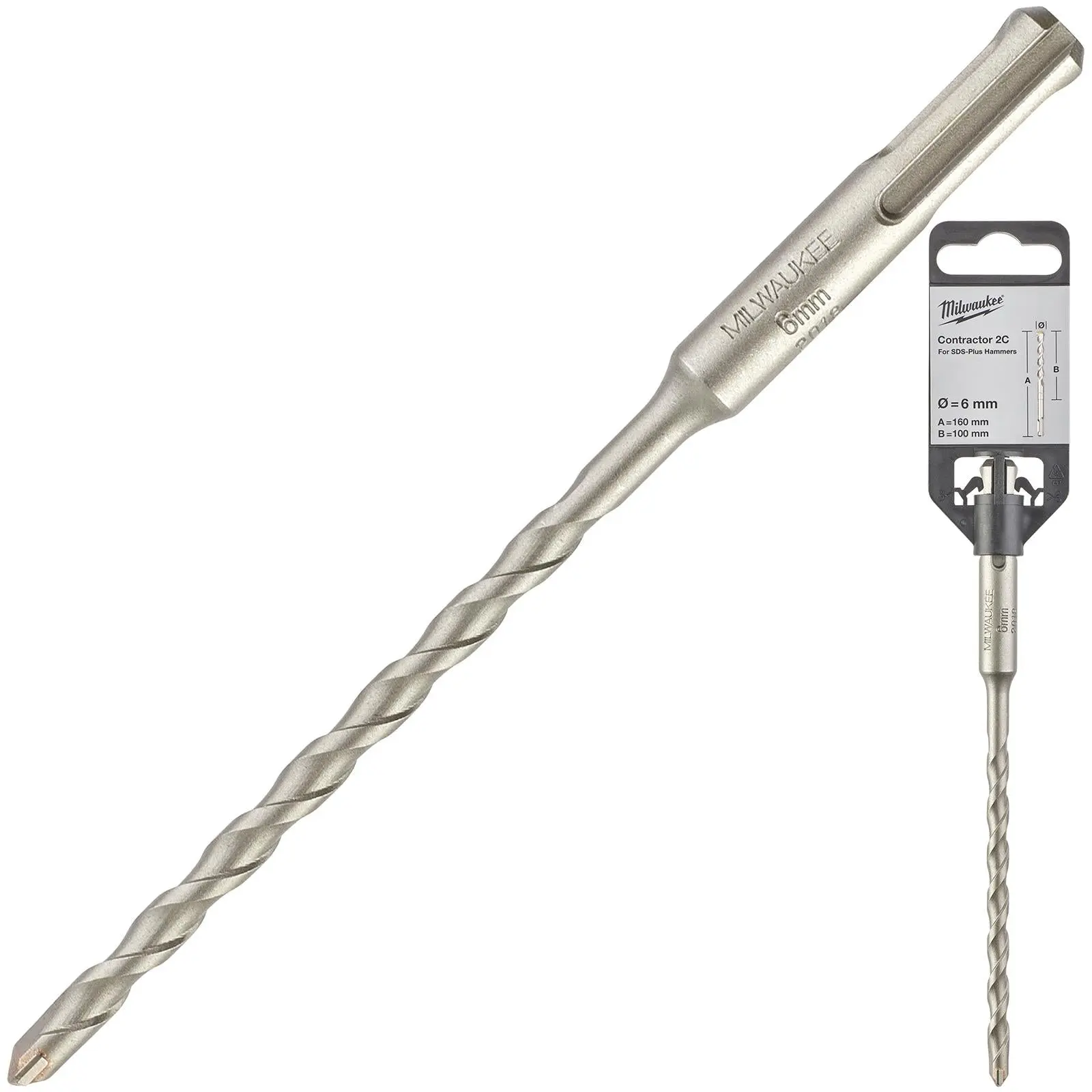 Milwaukee SDS Plus Contractor Hammer Drill Bits 2 Cut - Image 35