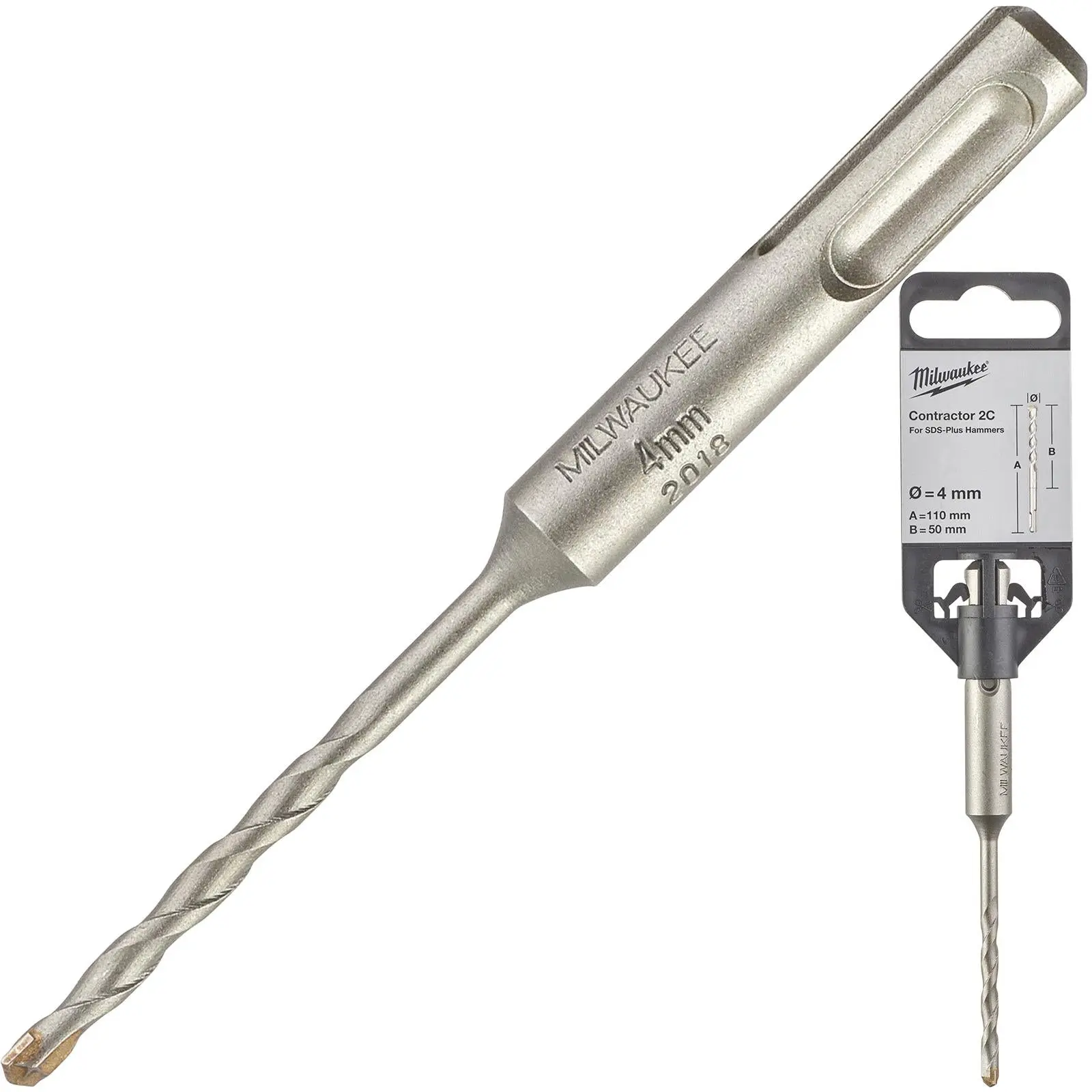 Milwaukee SDS Plus Contractor Hammer Drill Bits 2 Cut - Image 44
