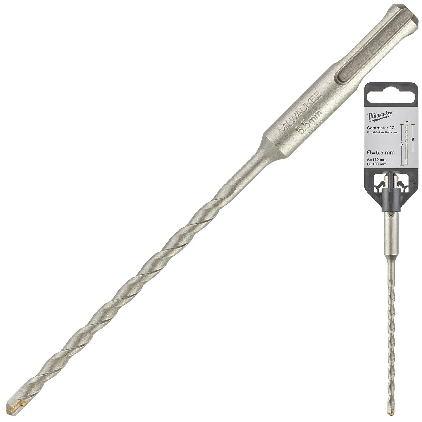 Milwaukee SDS Plus Contractor Hammer Drill Bits 2 Cut - Image 47