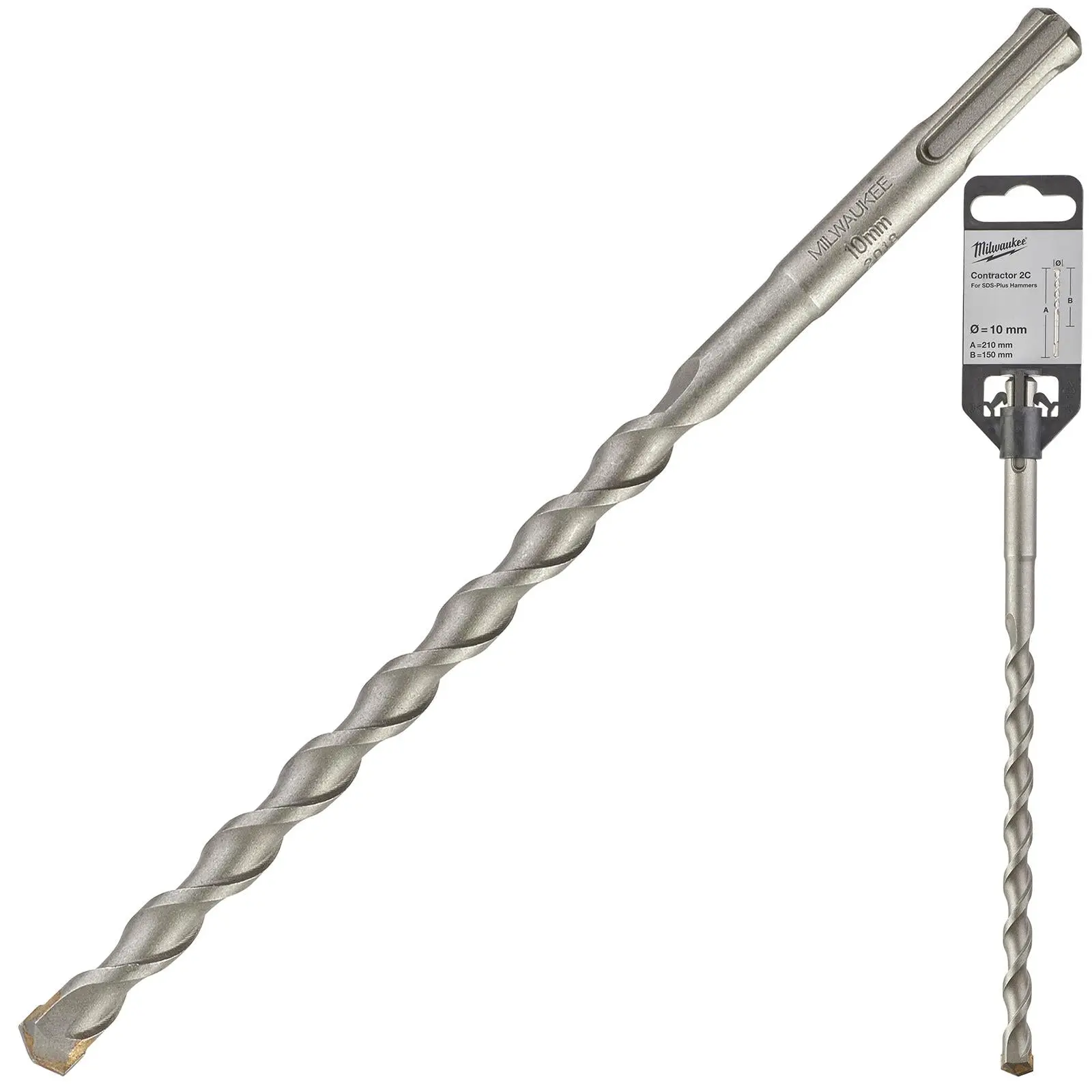 Milwaukee SDS Plus Contractor Hammer Drill Bits 2 Cut - Image 62