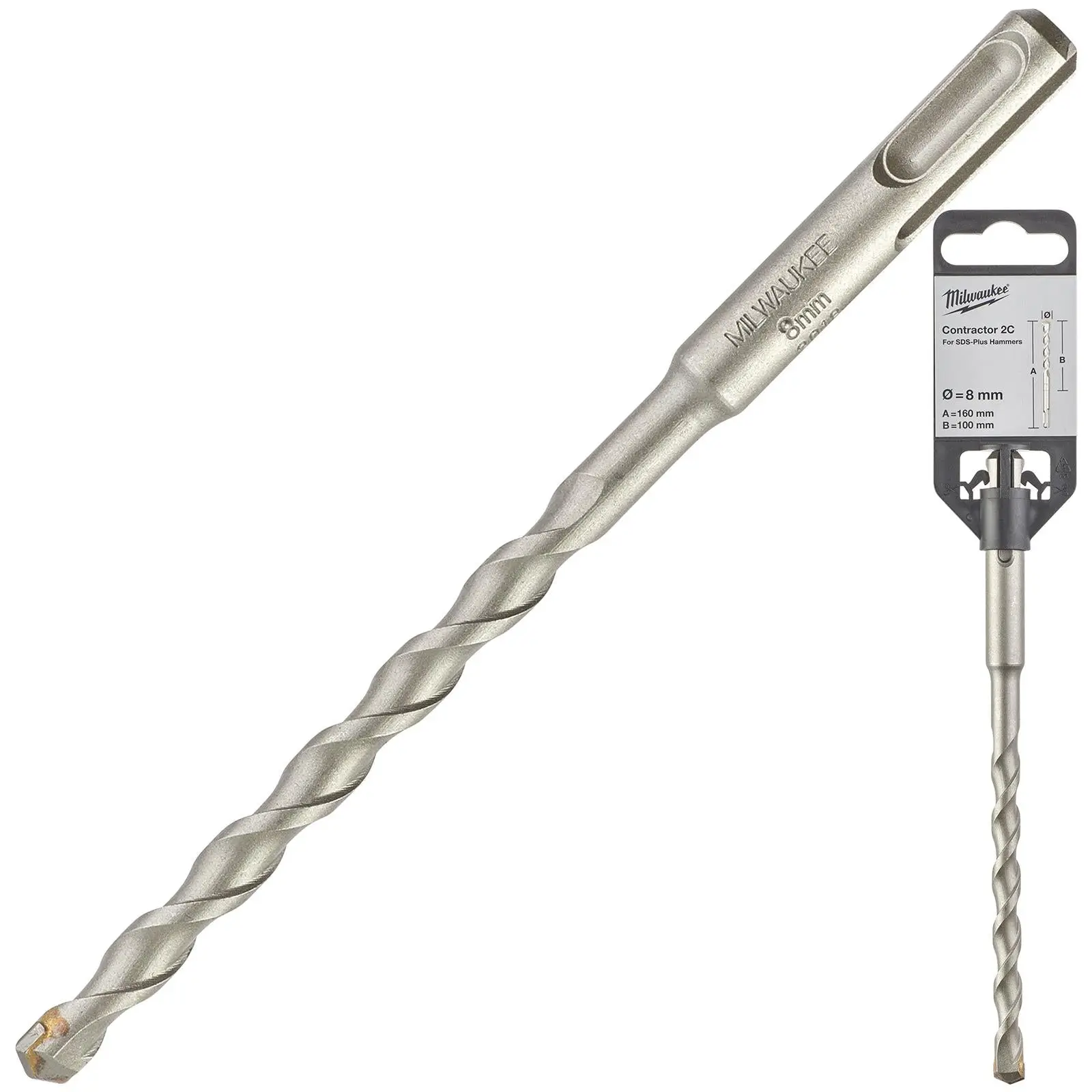 Milwaukee SDS Plus Contractor Hammer Drill Bits 2 Cut - Image 65