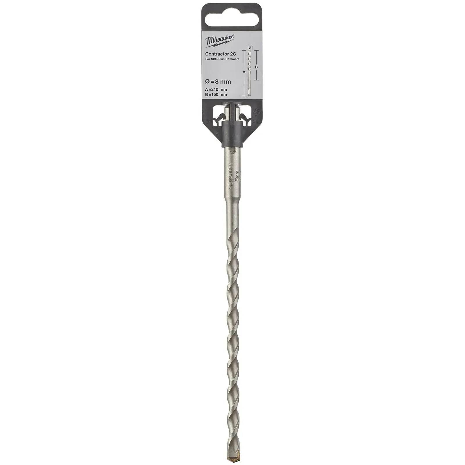 Milwaukee SDS Plus Contractor Hammer Drill Bits 2 Cut - Image 87