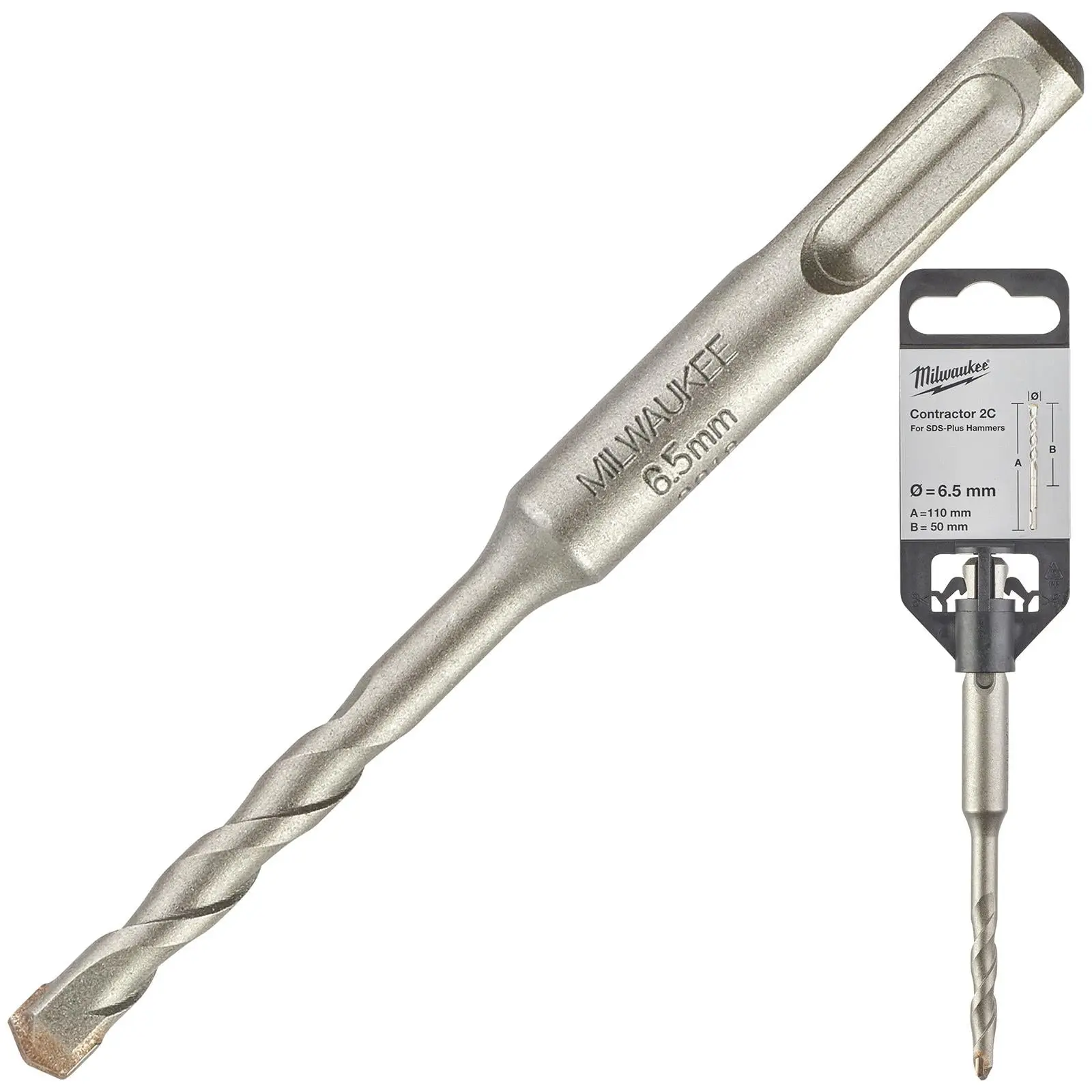 Milwaukee SDS Plus Contractor Hammer Drill Bits 2 Cut - Image 89