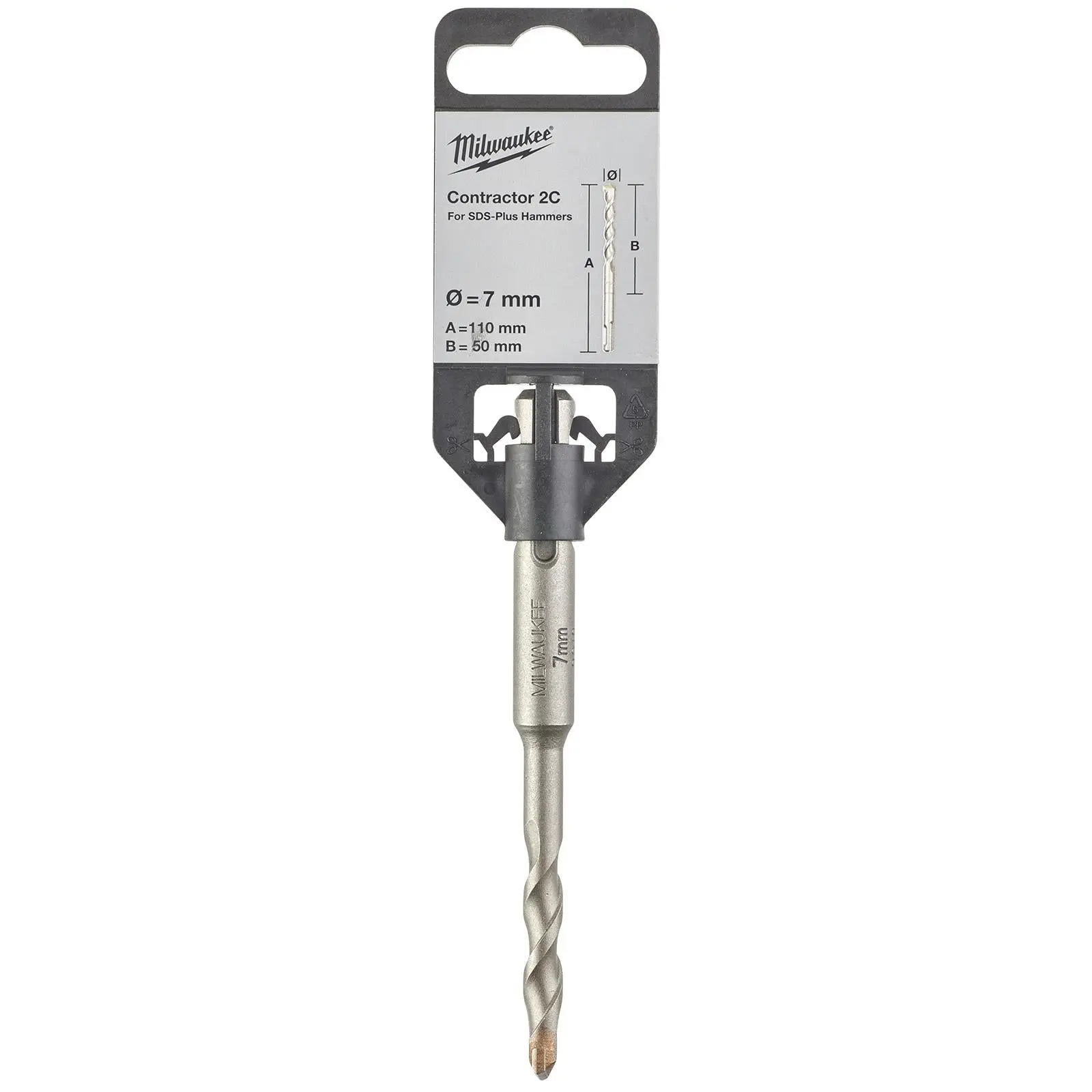 Milwaukee SDS Plus Contractor Hammer Drill Bits 2 Cut - Image 93