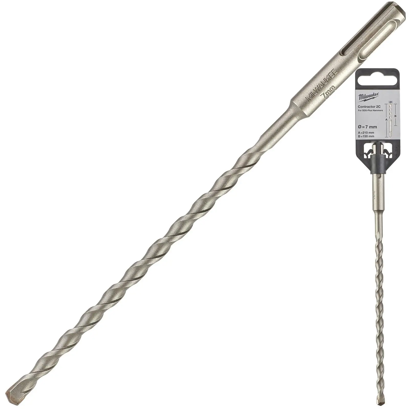 Milwaukee SDS Plus Contractor Hammer Drill Bits 2 Cut - Image 98
