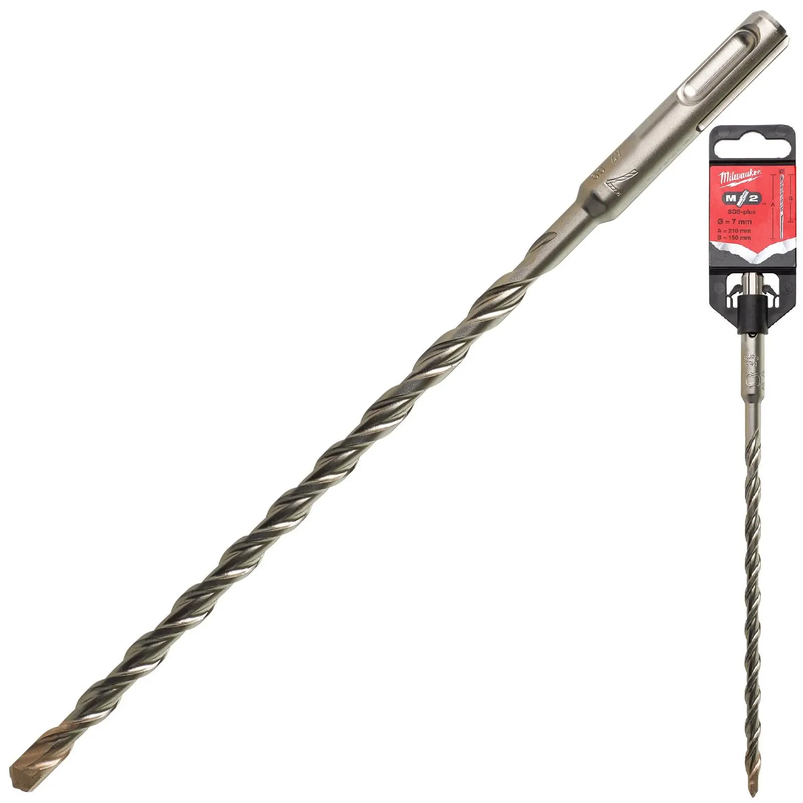 Milwaukee SDS Plus M2 Hammer Drill Bits 2 Cut 3-26 mm Diameter - Image 103