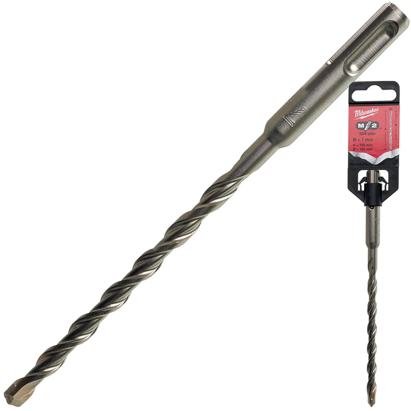 Milwaukee SDS Plus M2 Hammer Drill Bits 2 Cut 3-26 mm Diameter - Image 118