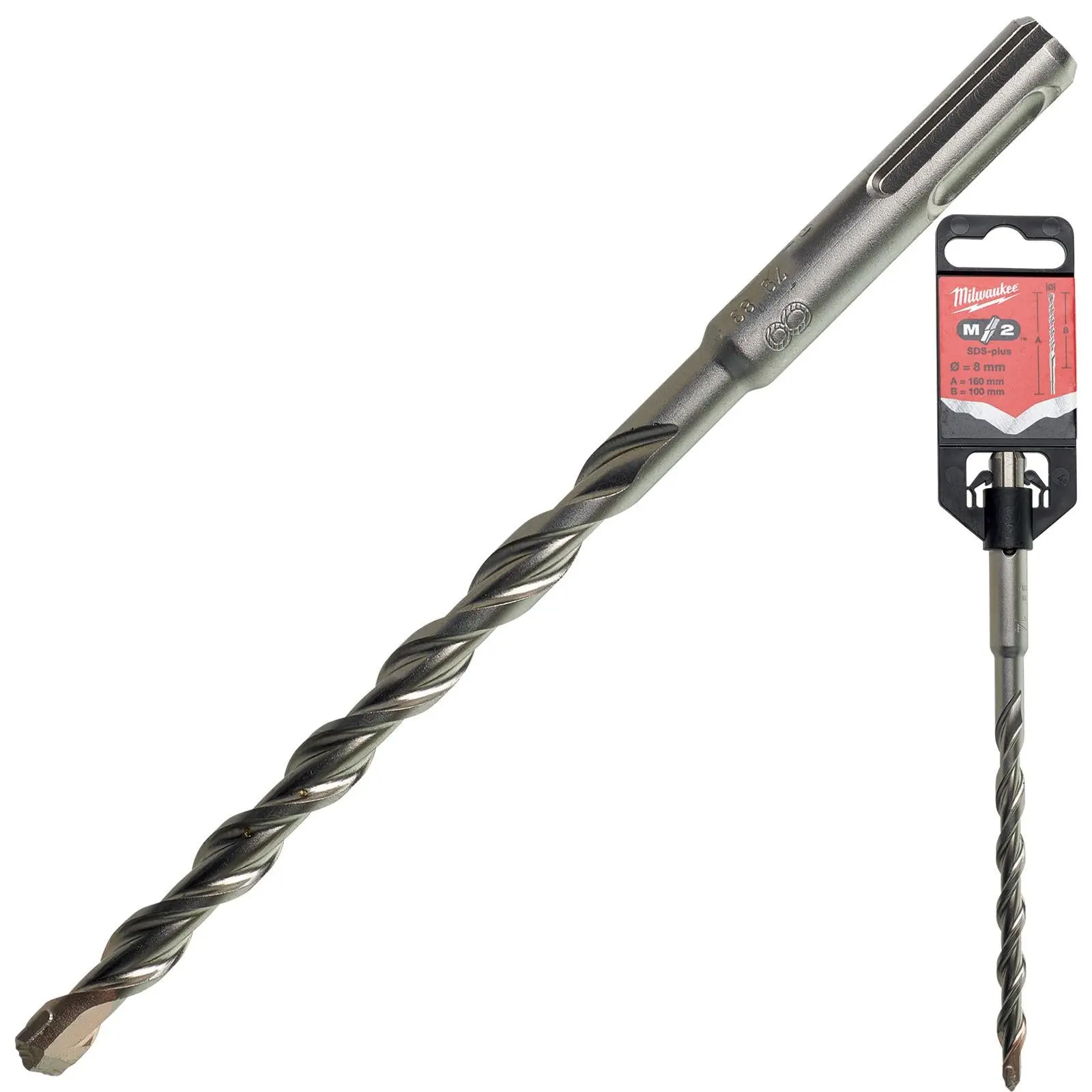 Milwaukee SDS Plus M2 Hammer Drill Bits 2 Cut 3-26 mm Diameter - Image 136