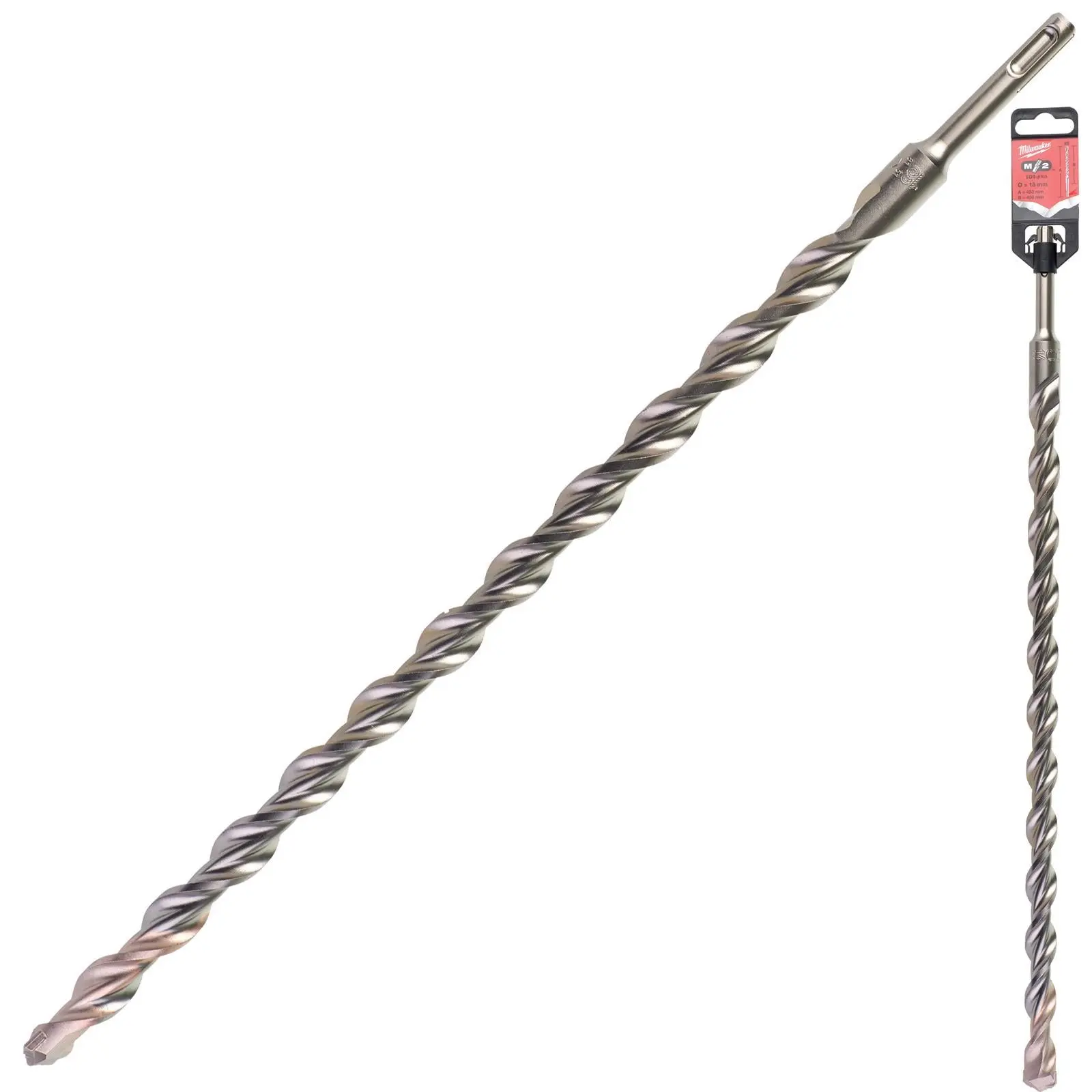 Milwaukee SDS Plus M2 Hammer Drill Bits 2 Cut 3-26 mm Diameter - Image 142