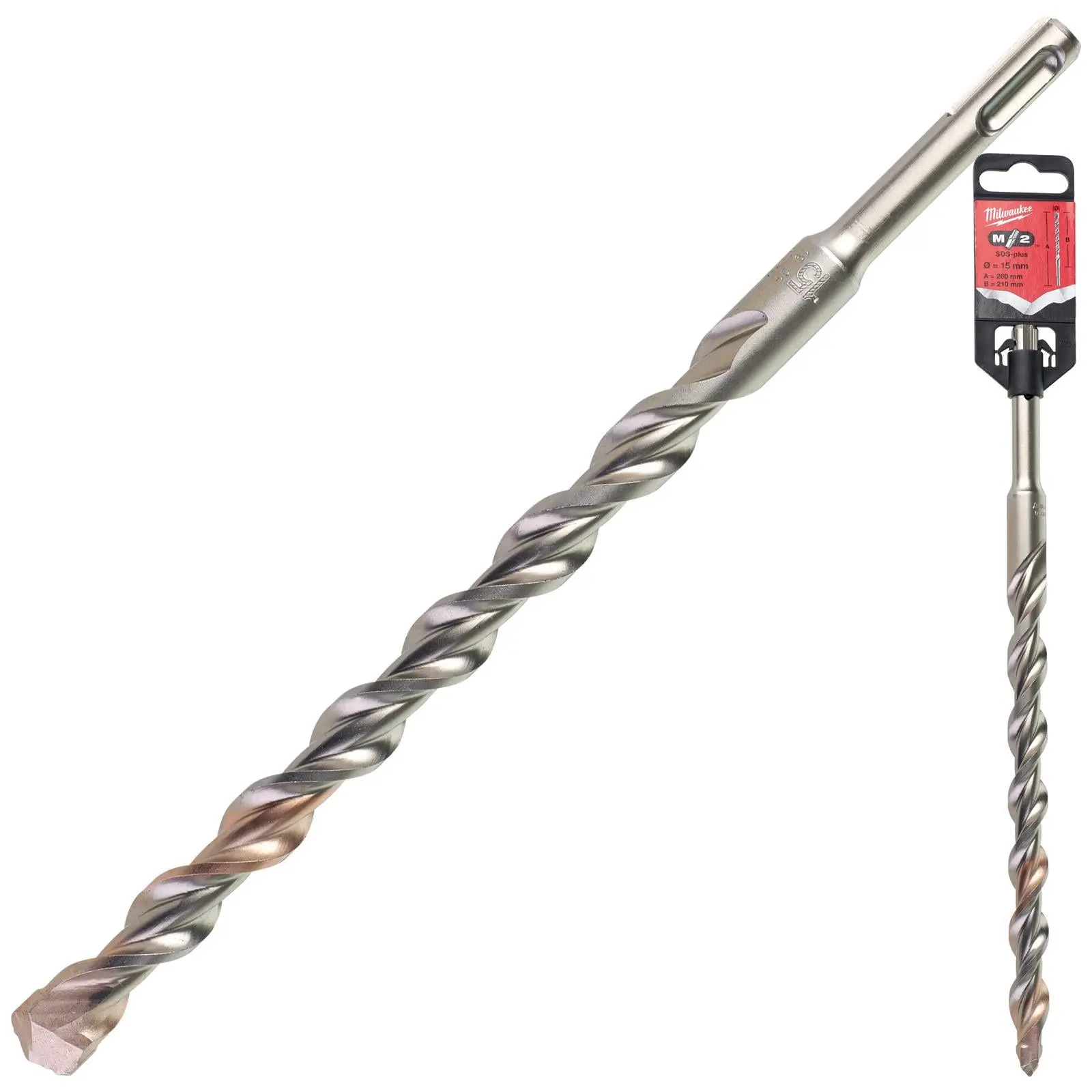 Milwaukee SDS Plus M2 Hammer Drill Bits 2 Cut 3-26 mm Diameter - Image 163