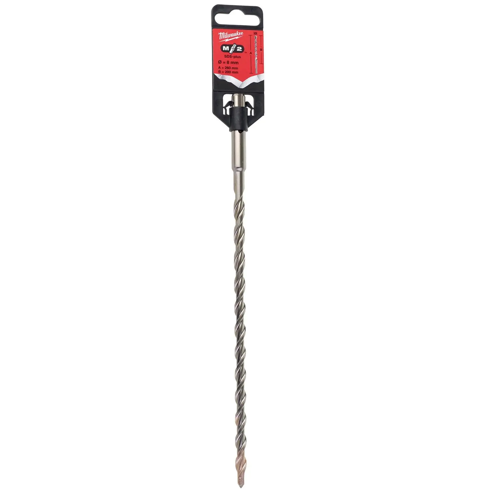 Milwaukee SDS Plus M2 Hammer Drill Bits 2 Cut 3-26 mm Diameter - Image 179