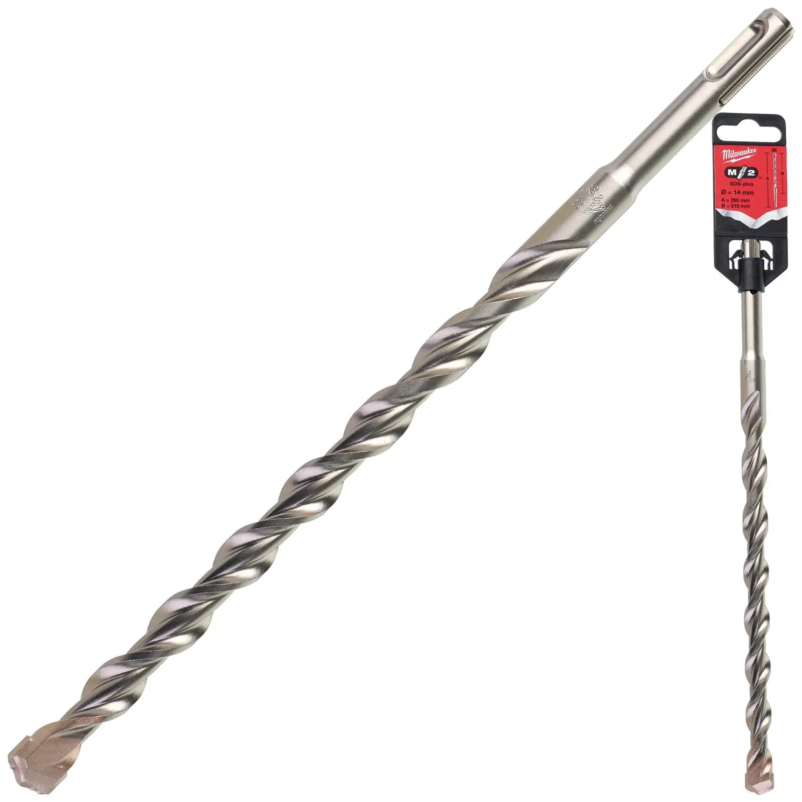 Milwaukee SDS Plus M2 Hammer Drill Bits 2 Cut 3-26 mm Diameter - Image 184