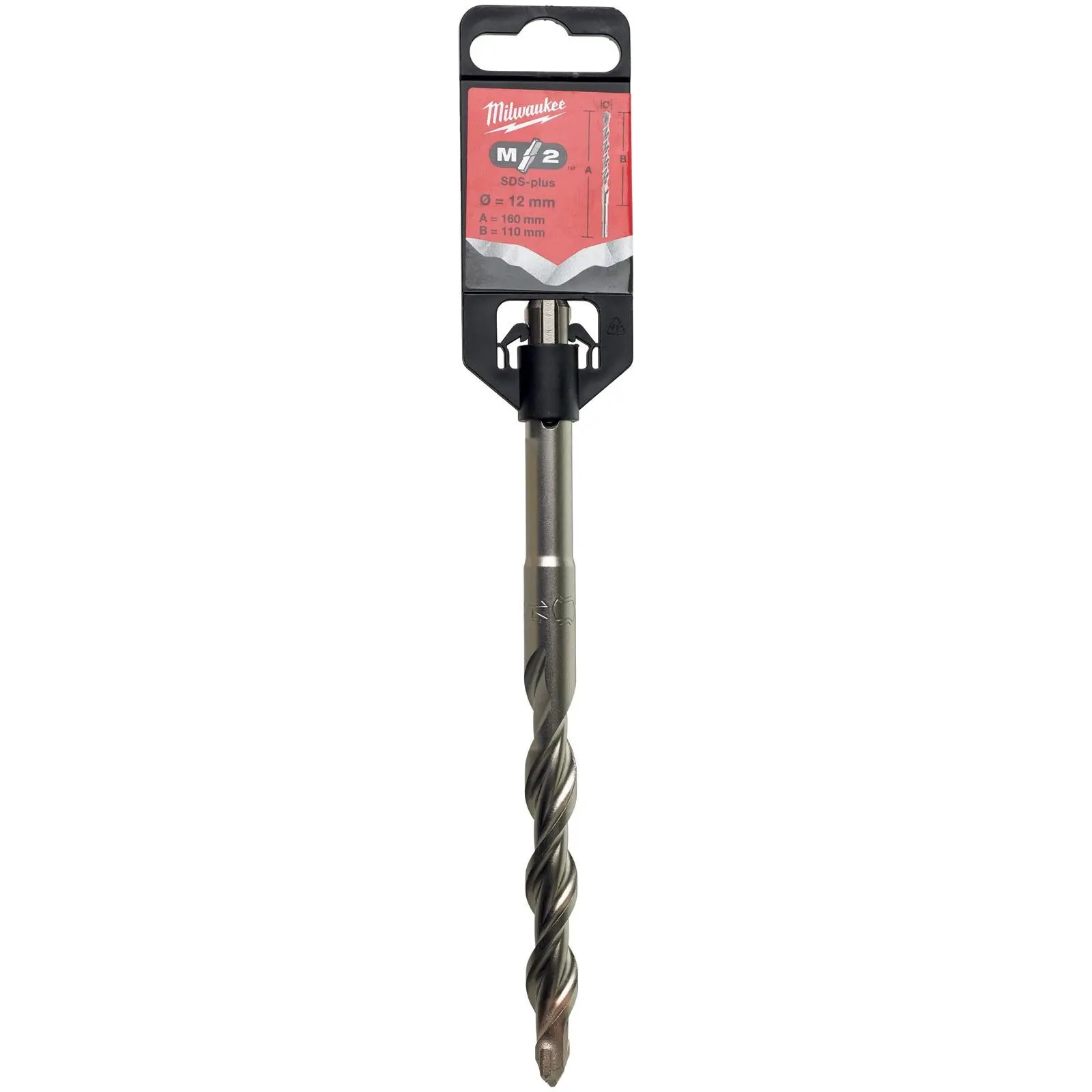 Milwaukee SDS Plus M2 Hammer Drill Bits 2 Cut 3-26 mm Diameter - Image 191