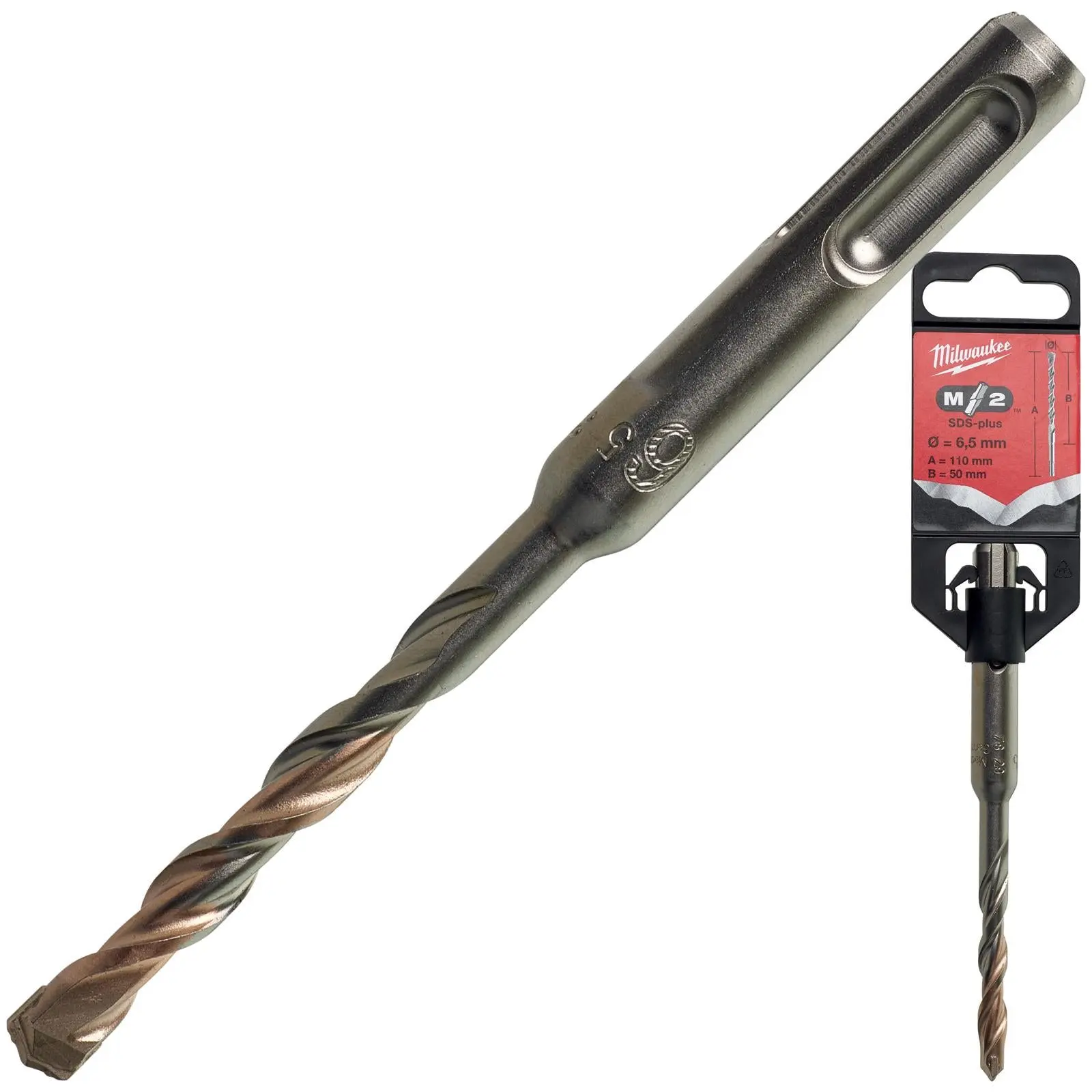 Milwaukee SDS Plus M2 Hammer Drill Bits 2 Cut 3-26 mm Diameter - Image 205