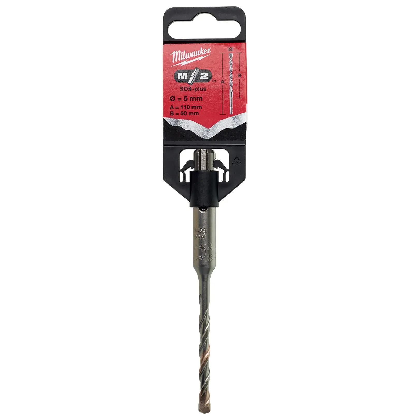 Milwaukee SDS Plus M2 Hammer Drill Bits 2 Cut 3-26 mm Diameter - Image 212