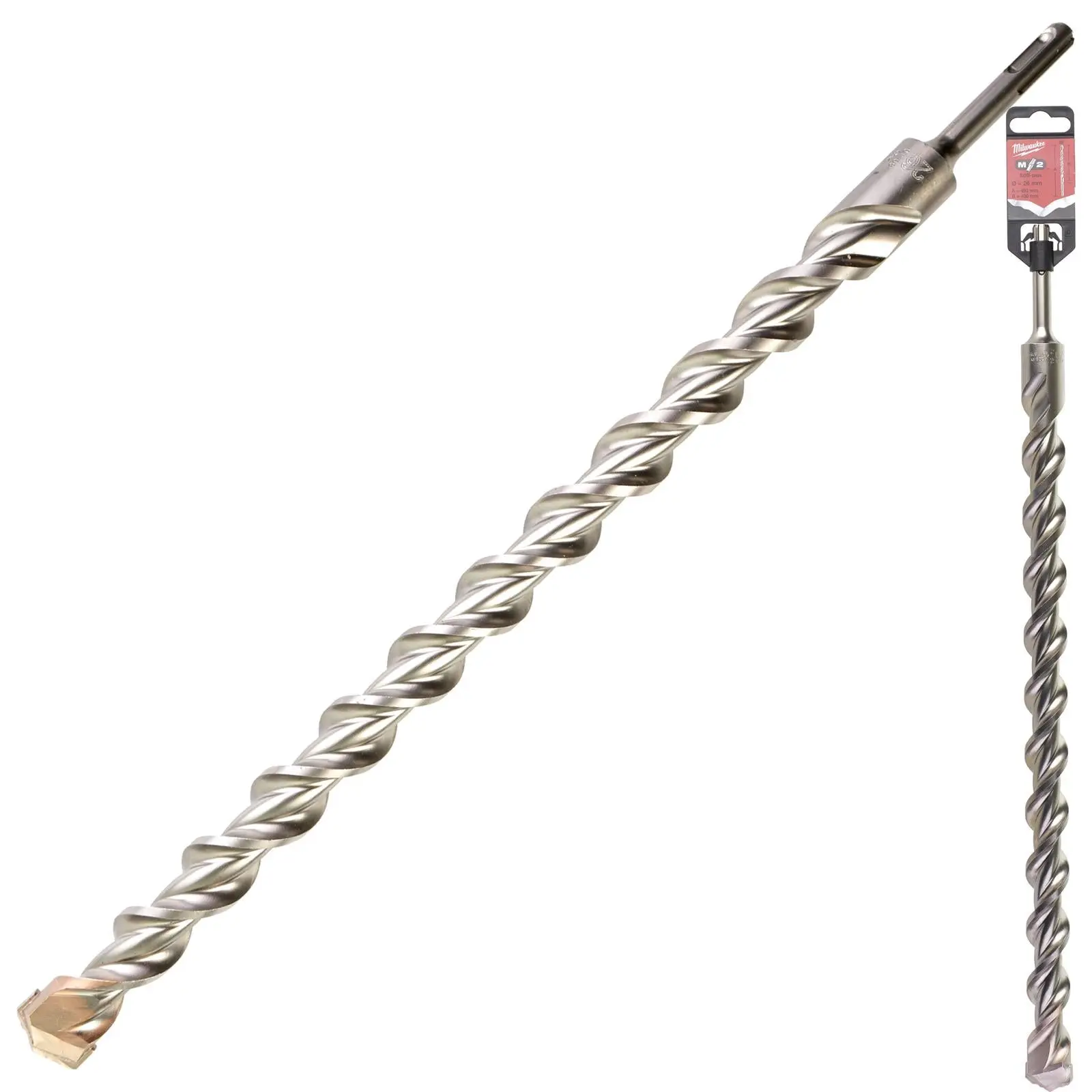 Milwaukee SDS Plus M2 Hammer Drill Bits 2 Cut 3-26 mm Diameter - Image 223