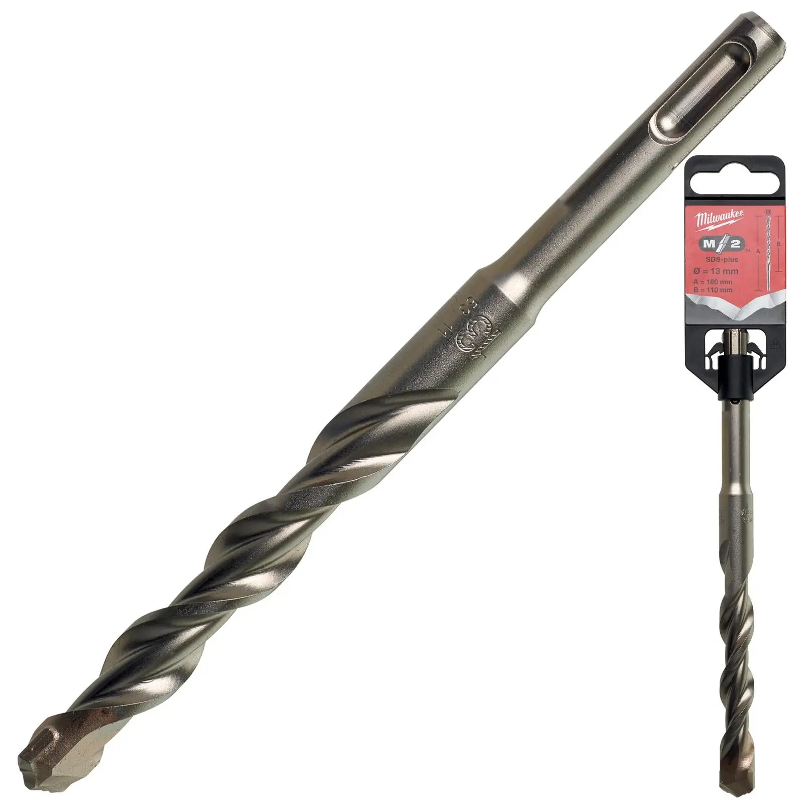 Milwaukee SDS Plus M2 Hammer Drill Bits 2 Cut 3-26 mm Diameter - Image 226