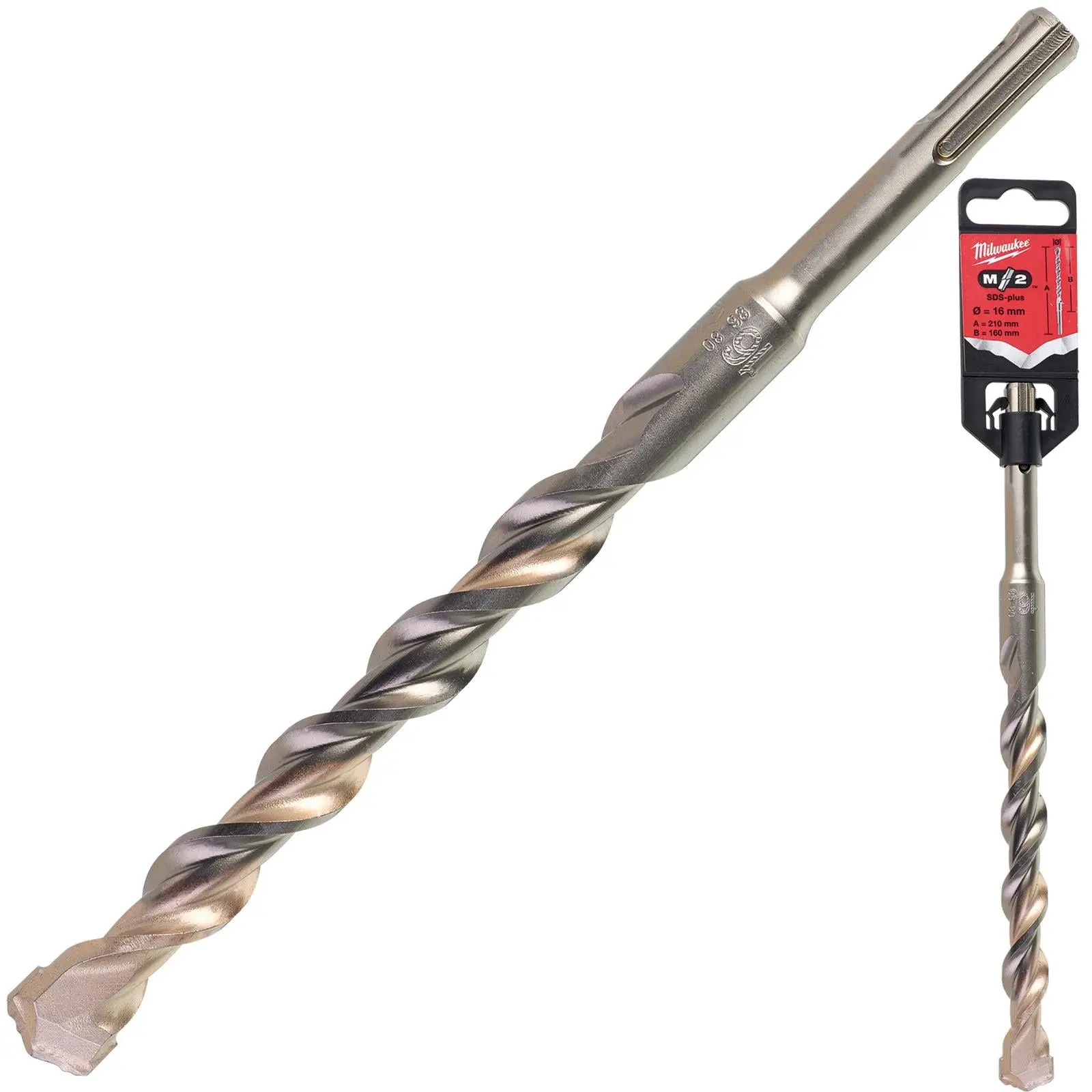 Milwaukee SDS Plus M2 Hammer Drill Bits 2 Cut 3-26 mm Diameter - Image 241