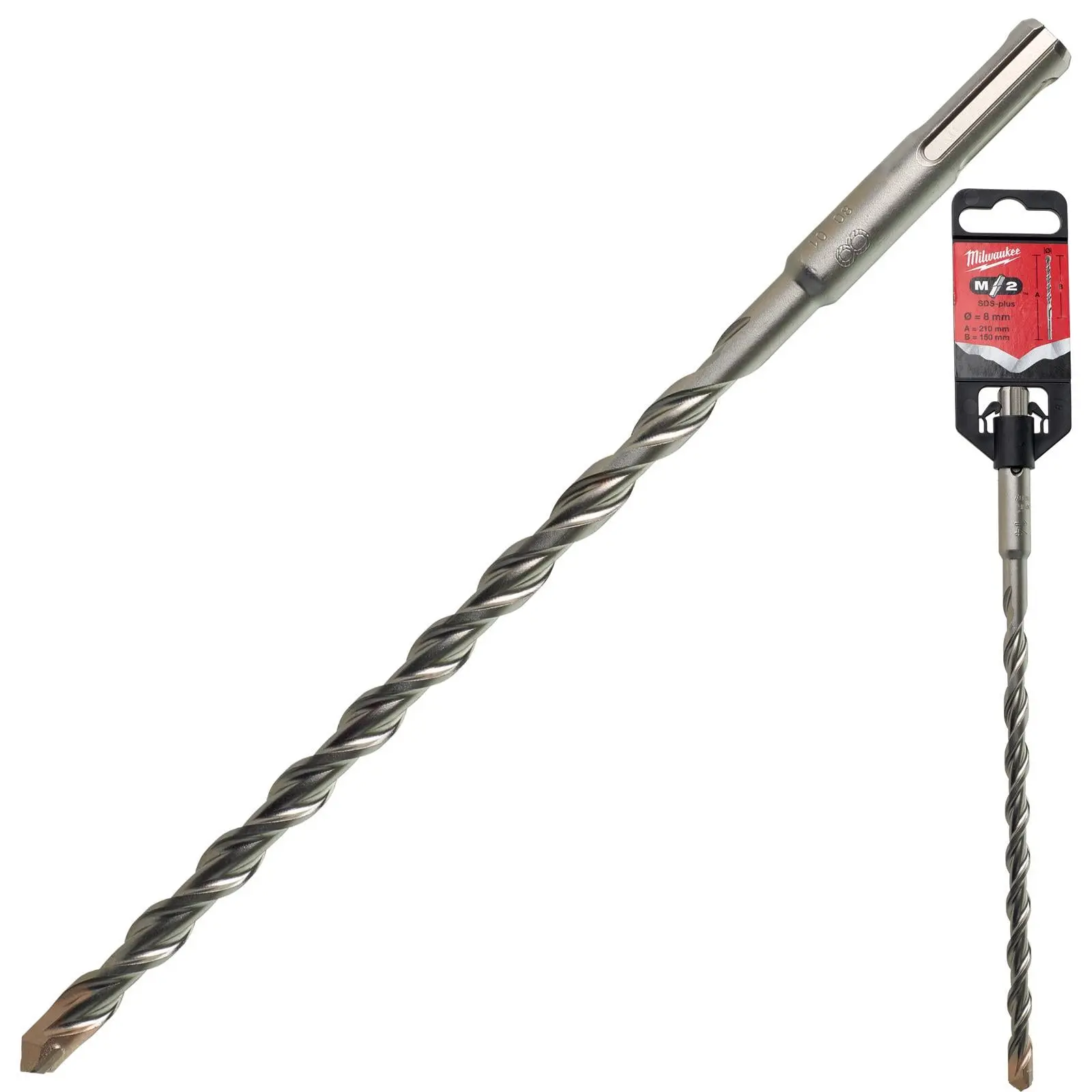 Milwaukee SDS Plus M2 Hammer Drill Bits 2 Cut 3-26 mm Diameter - Image 249