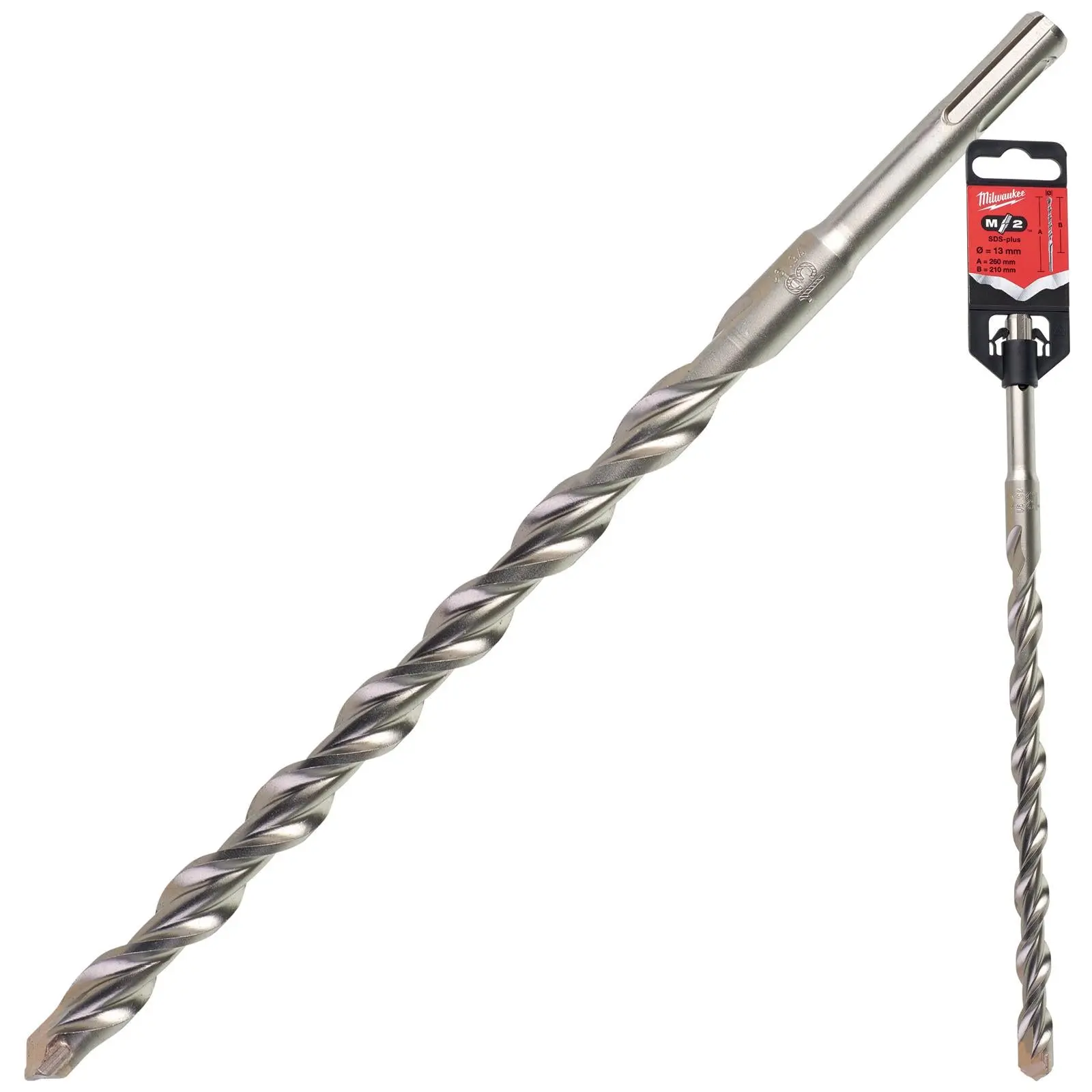 Milwaukee SDS Plus M2 Hammer Drill Bits 2 Cut 3-26 mm Diameter - Image 41