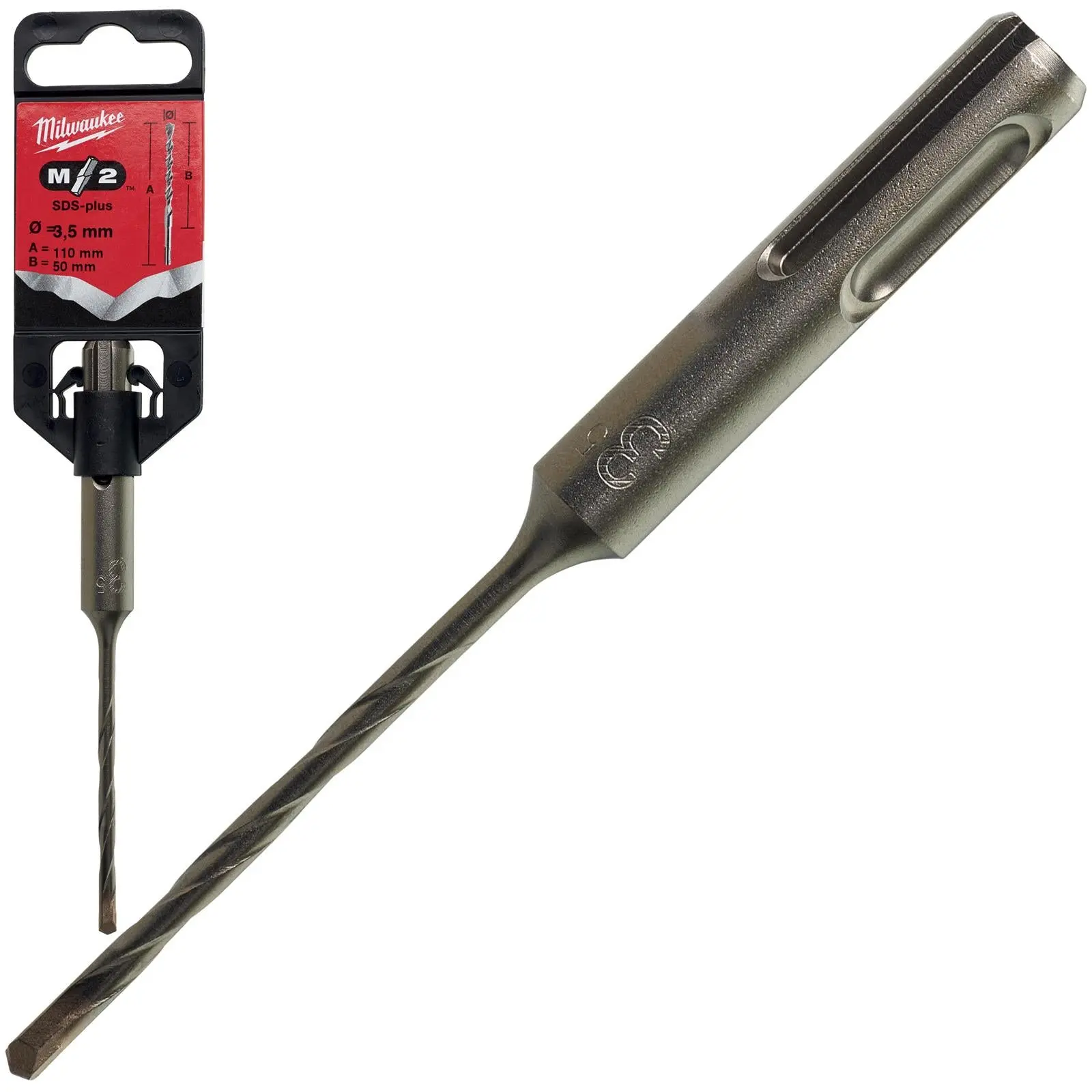 Milwaukee SDS Plus M2 Hammer Drill Bits 2 Cut 3-26 mm Diameter - Image 5