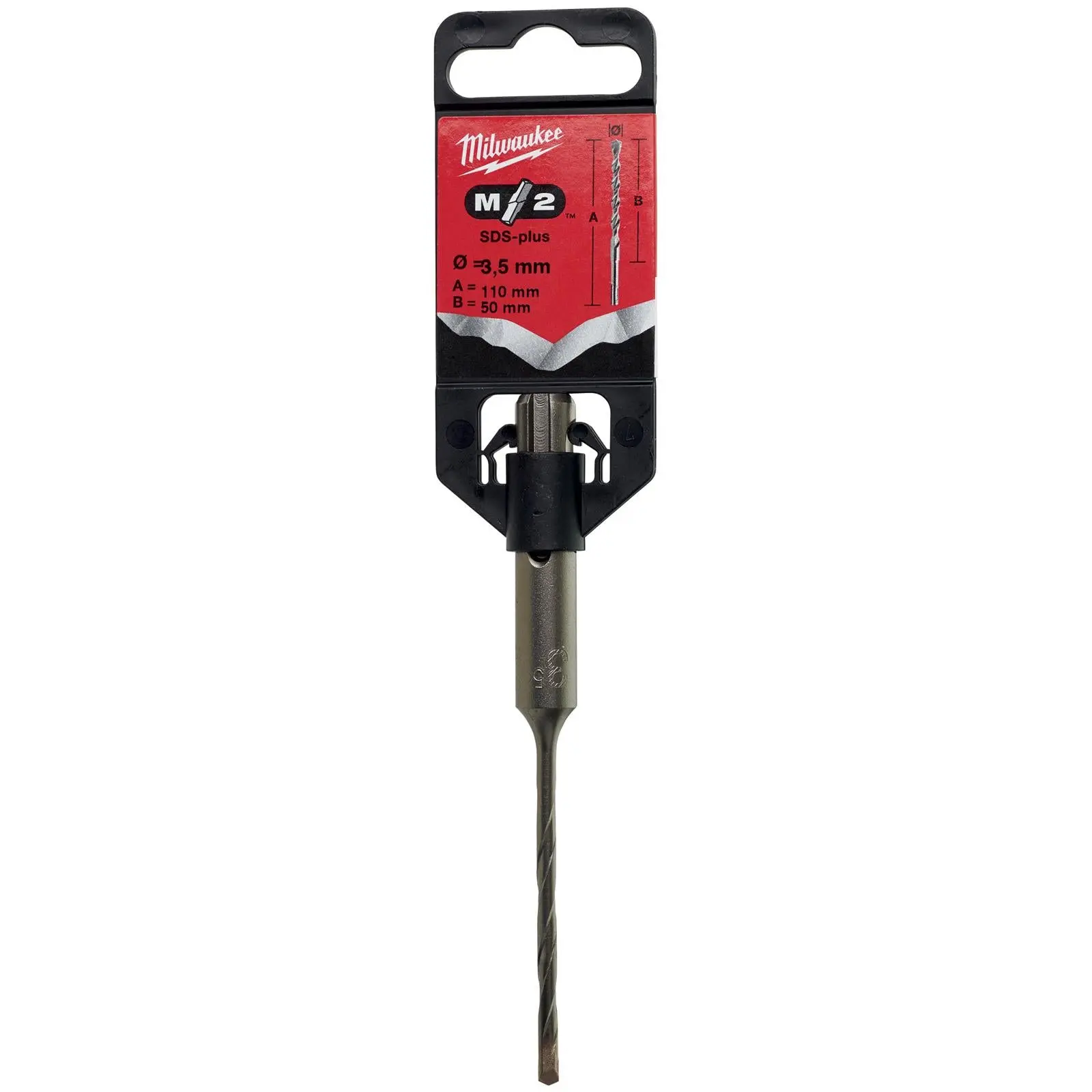 Milwaukee SDS Plus M2 Hammer Drill Bits 2 Cut 3-26 mm Diameter - Image 6