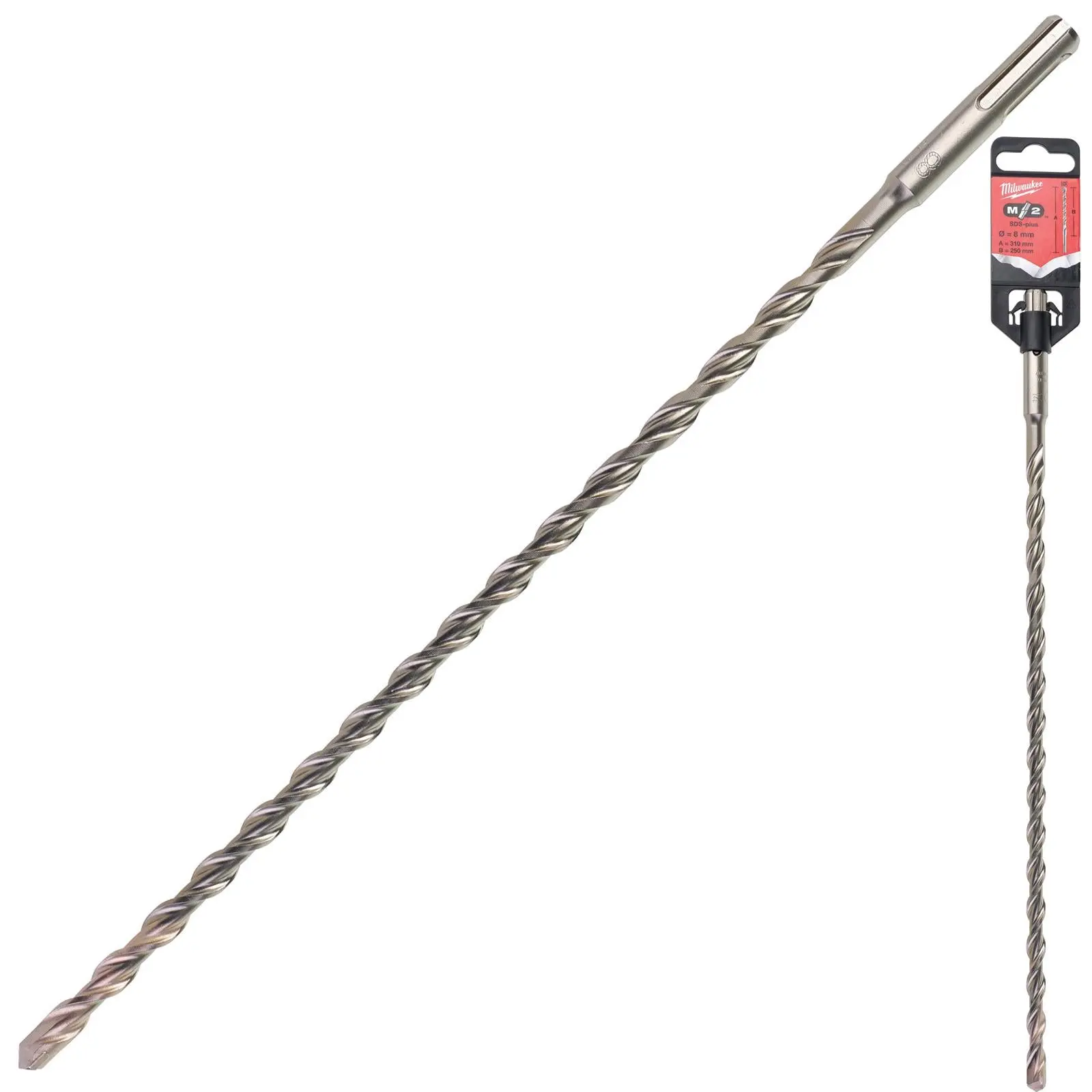 Milwaukee SDS Plus M2 Hammer Drill Bits 2 Cut 3-26 mm Diameter - Image 71