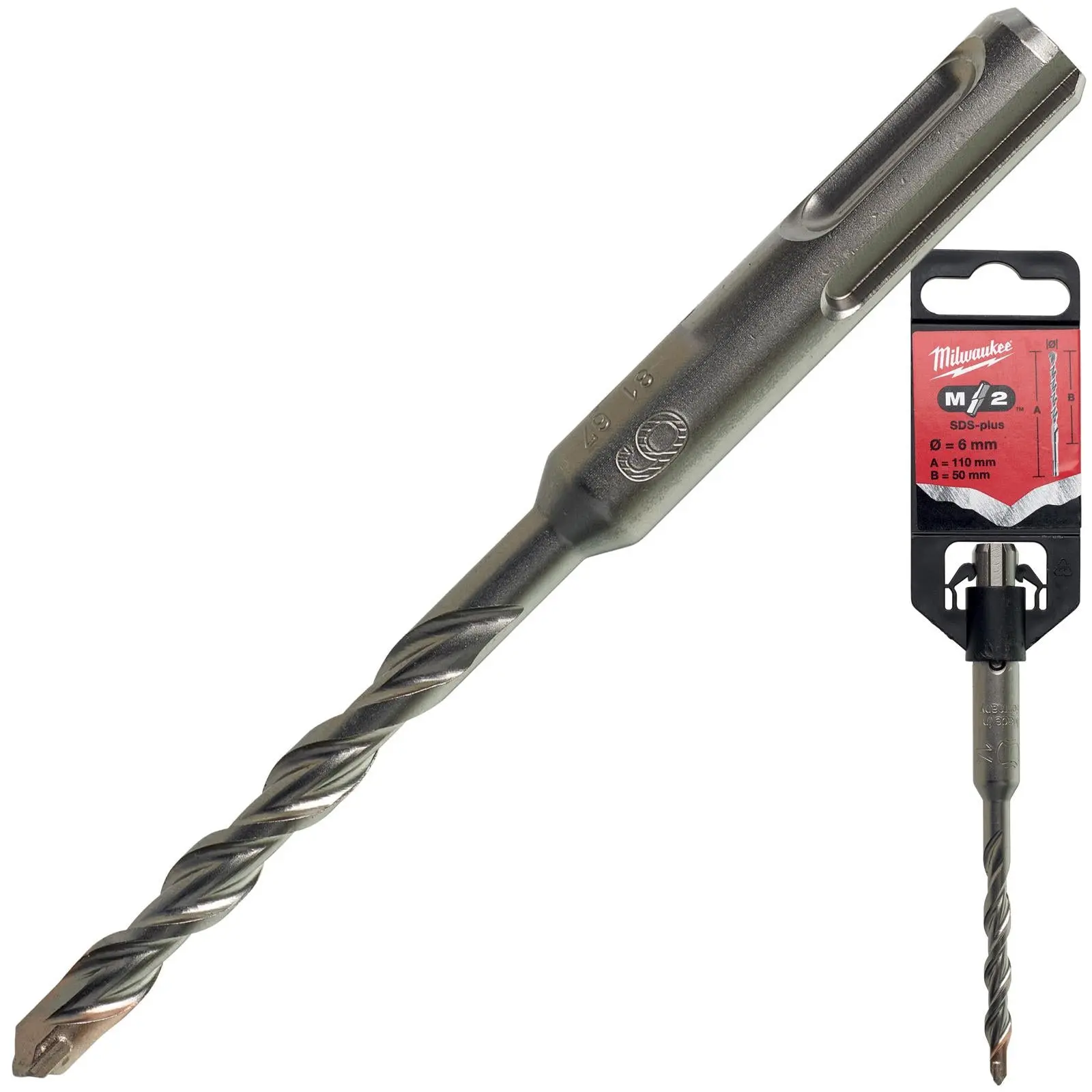 Milwaukee SDS Plus M2 Hammer Drill Bits 2 Cut 3-26 mm Diameter - Image 77