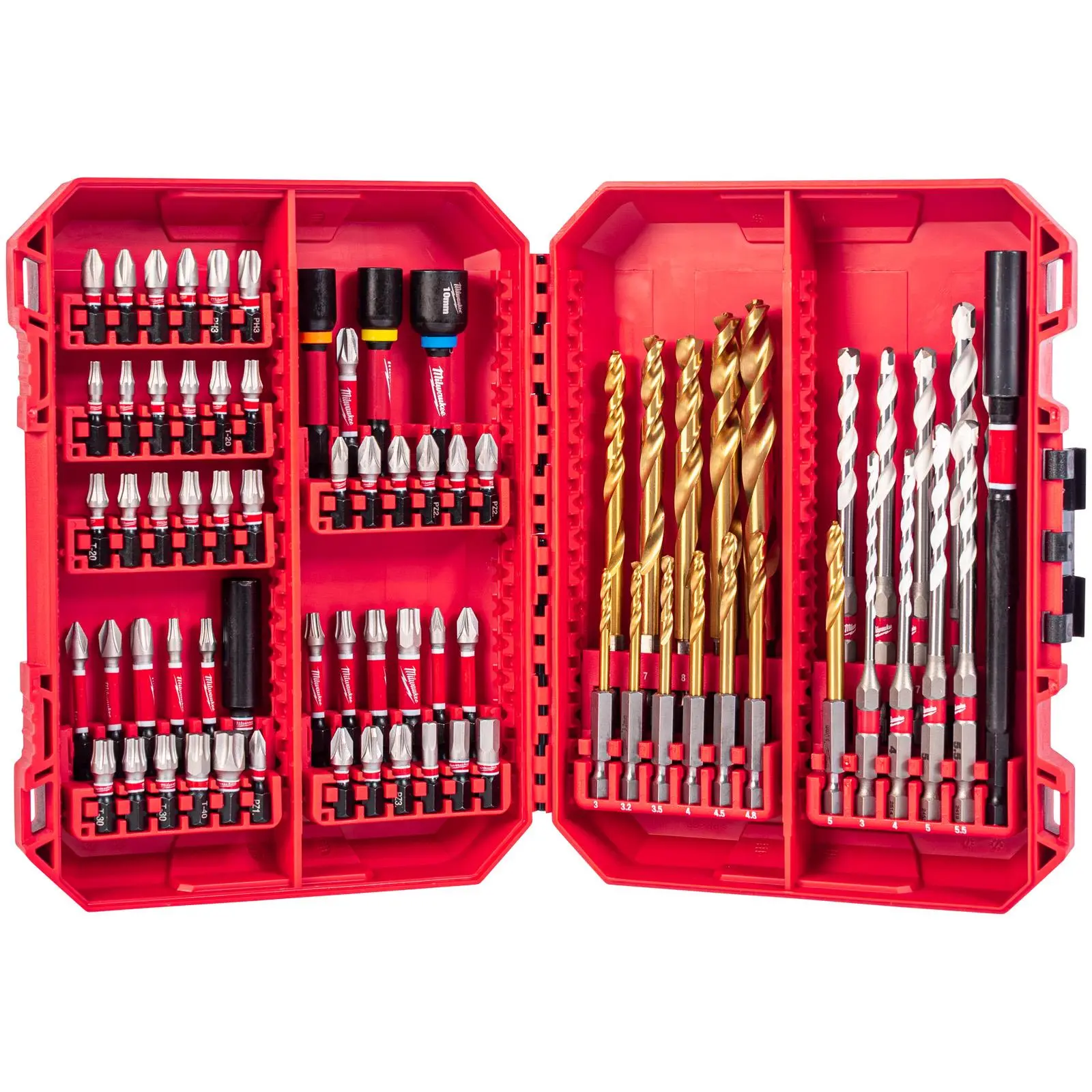 Milwaukee SHOCKWAVE Impact Duty Screwdriver and Drill Bit Set 74 Piece Ultimate Fit