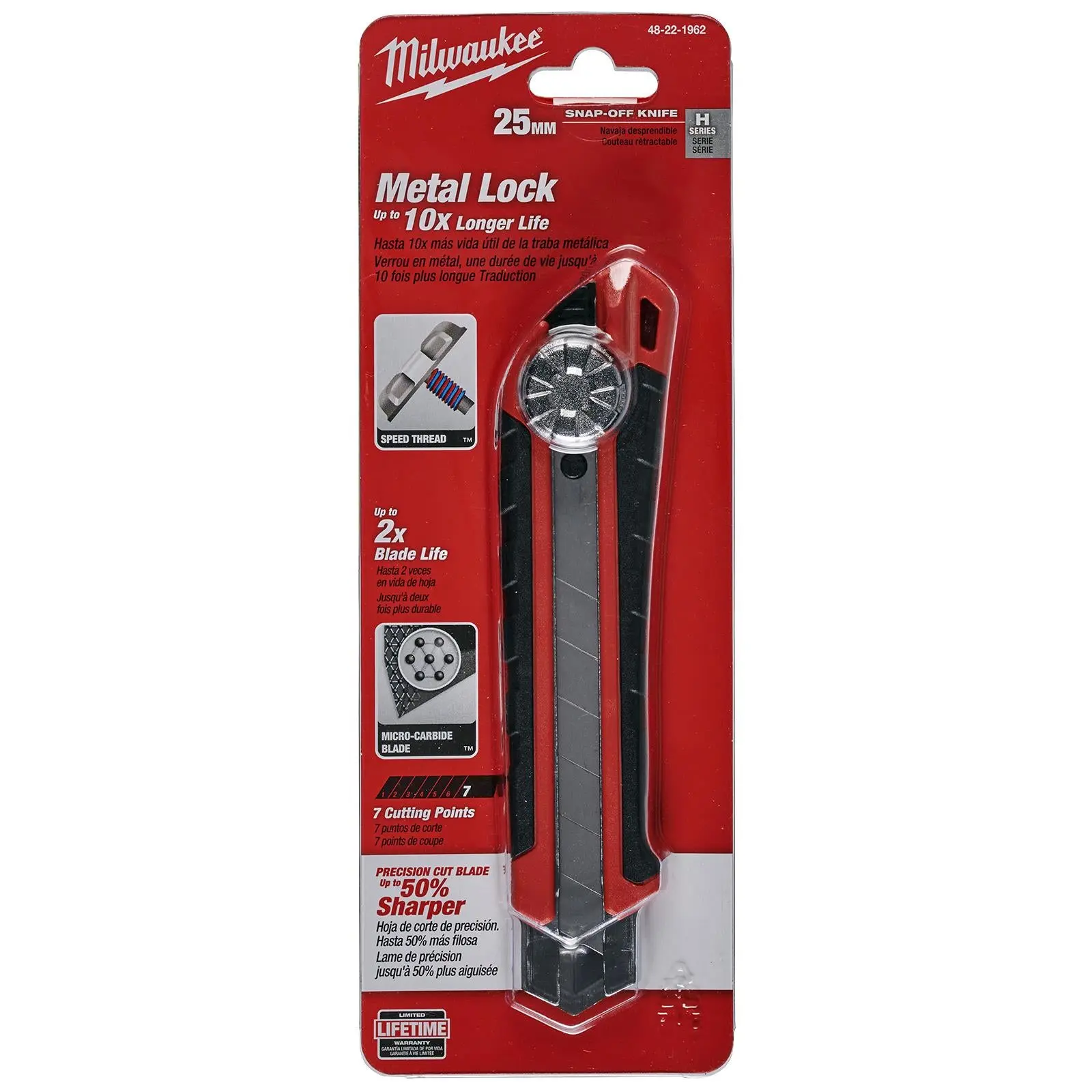 Milwaukee Snap Off Knife 25mm Cutting Blade - Image 2