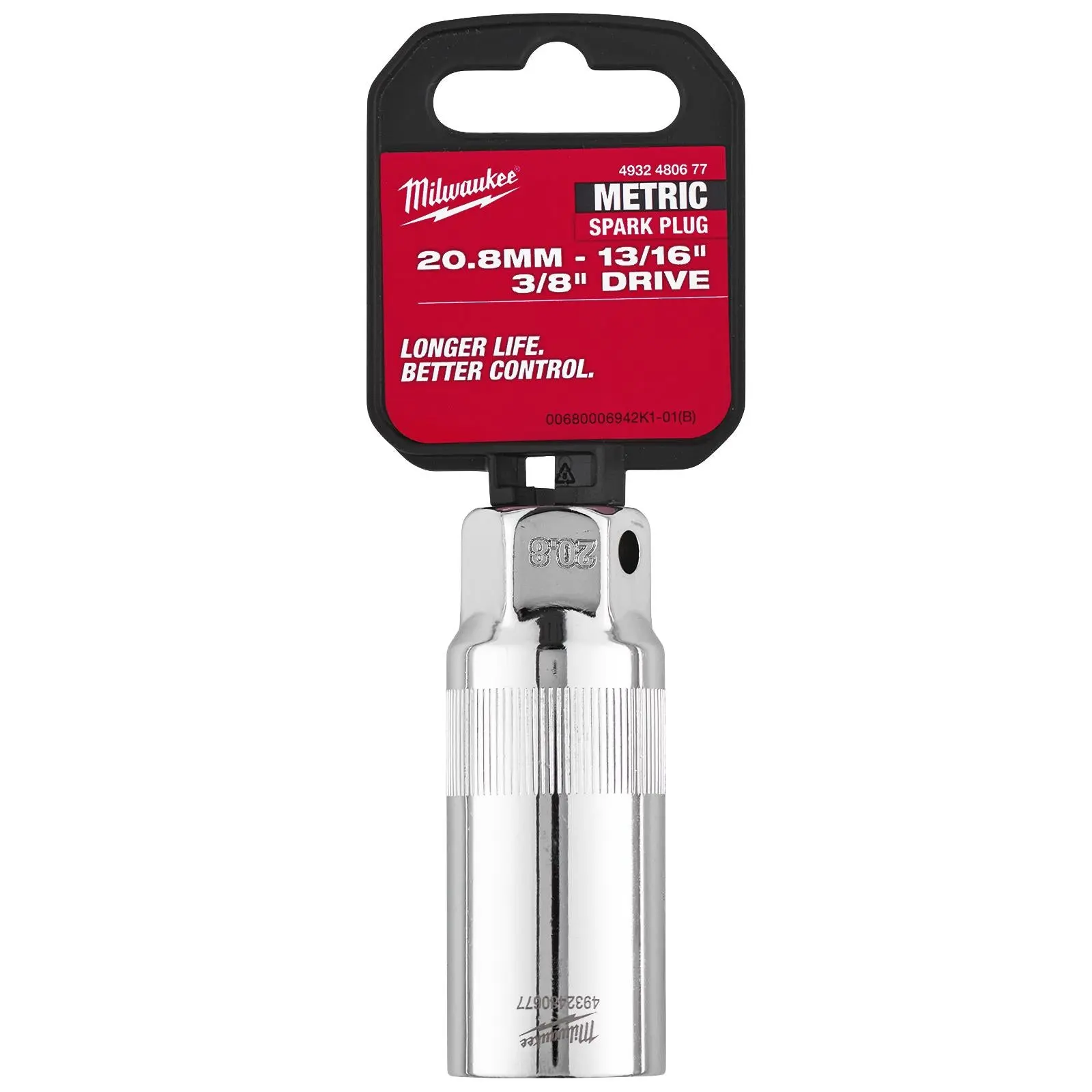 Milwaukee Spark Plug Socket 3/8" Drive 20.8mm