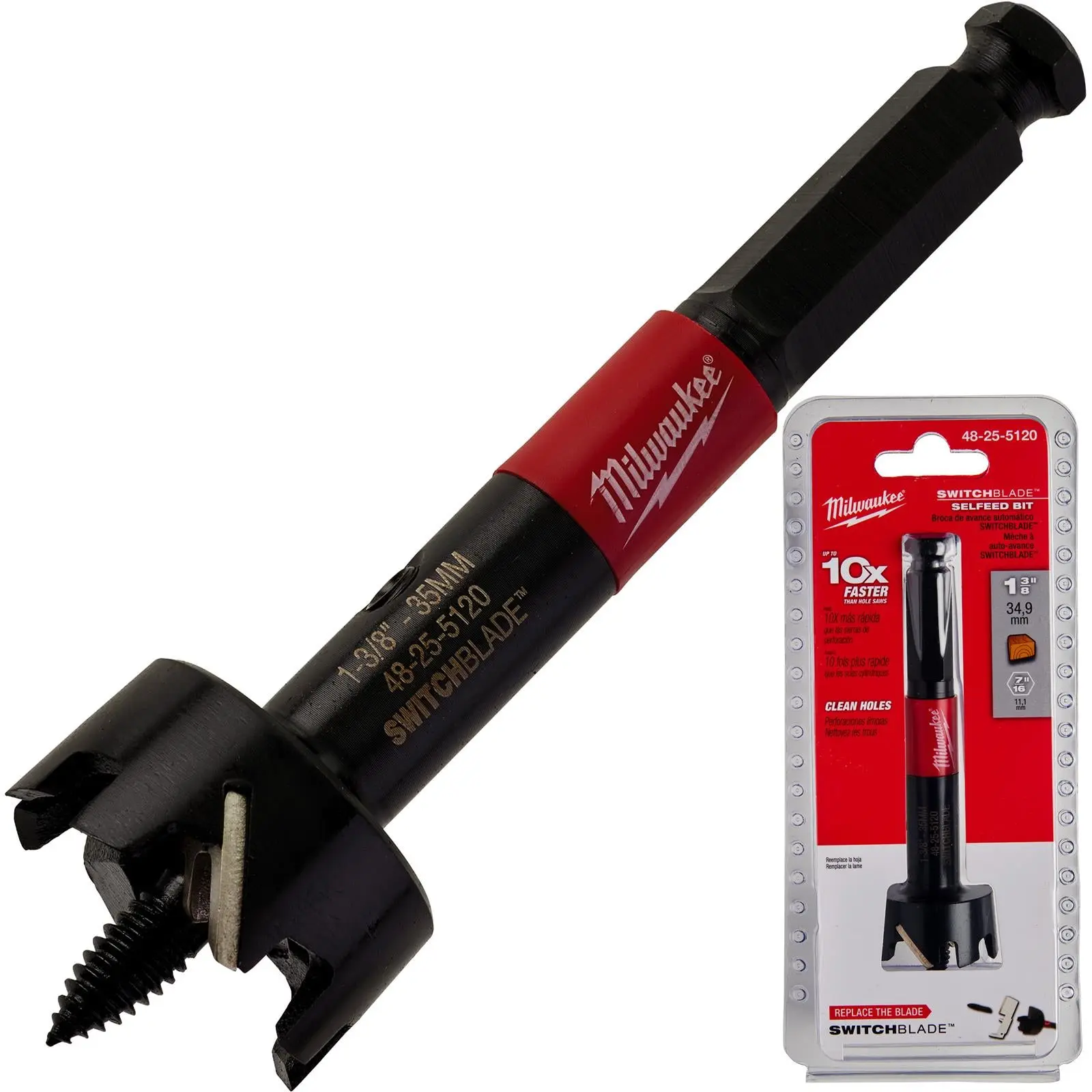 Milwaukee SWITCHBLADE Self Feed Forstner Wood Drill Bits - Image 2