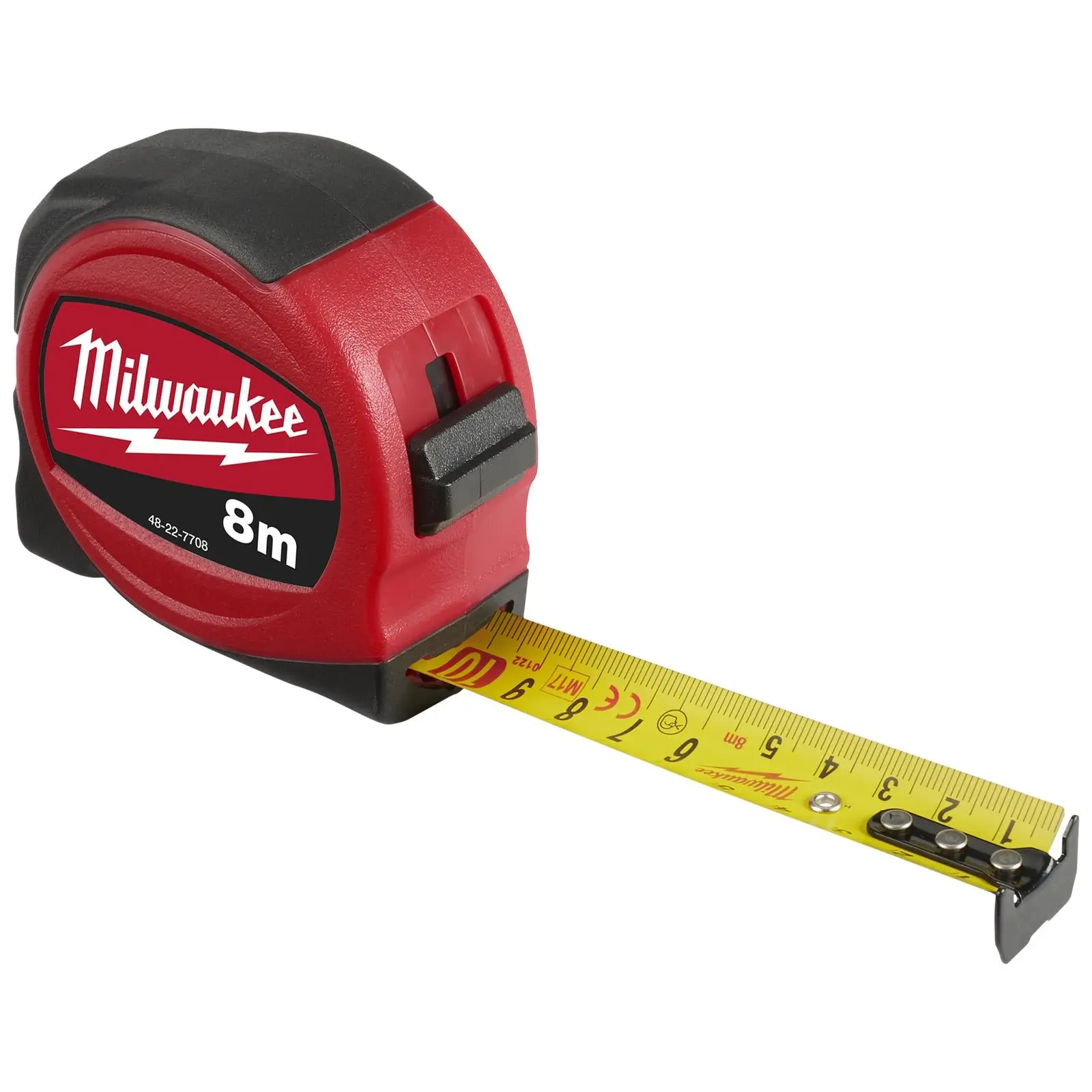 Milwaukee Tape Measure 8m Metric Slimline Pocket Tape 25mm Blade Width - Image 3