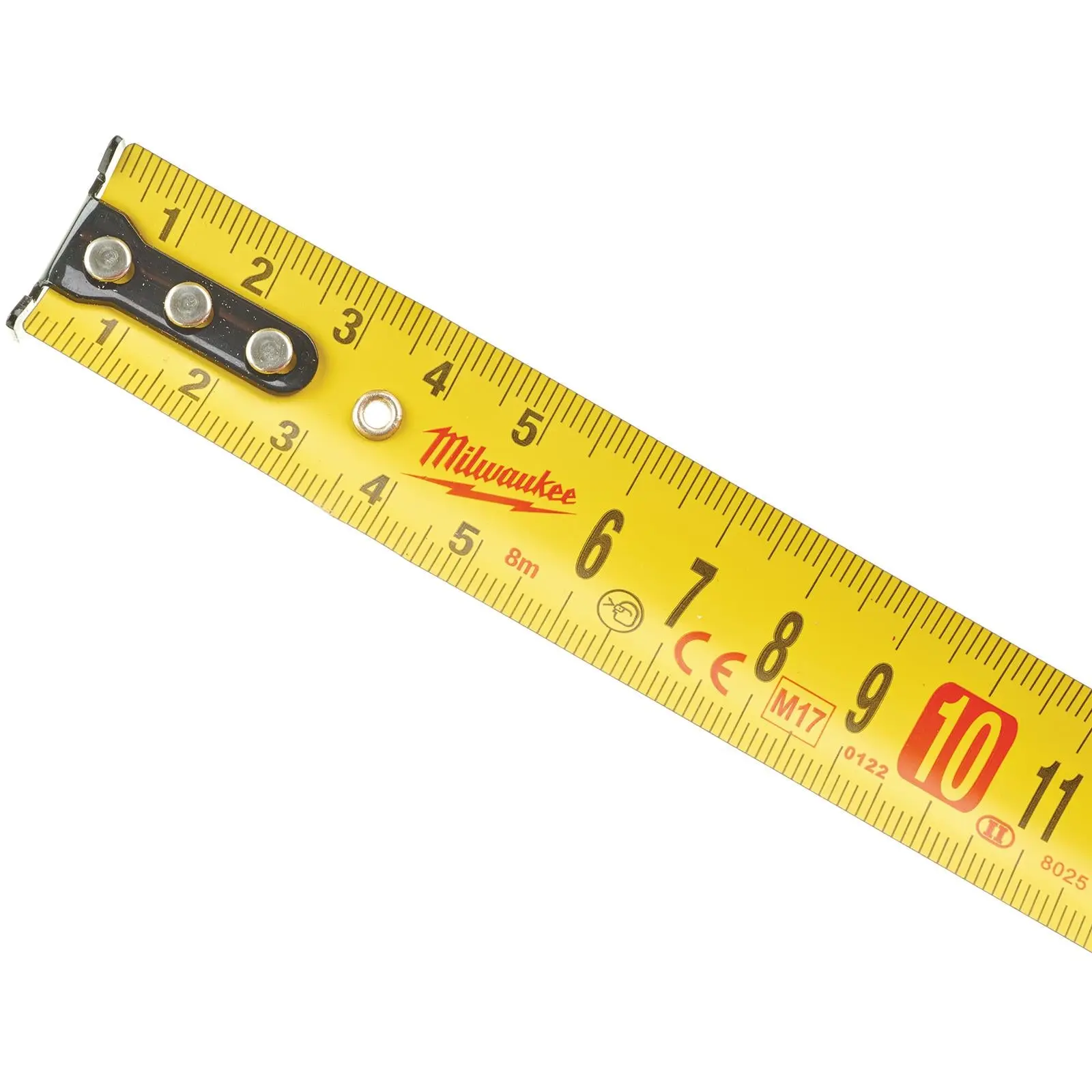 Milwaukee Tape Measure 8m Metric Slimline Pocket Tape 25mm Blade Width - Image 5