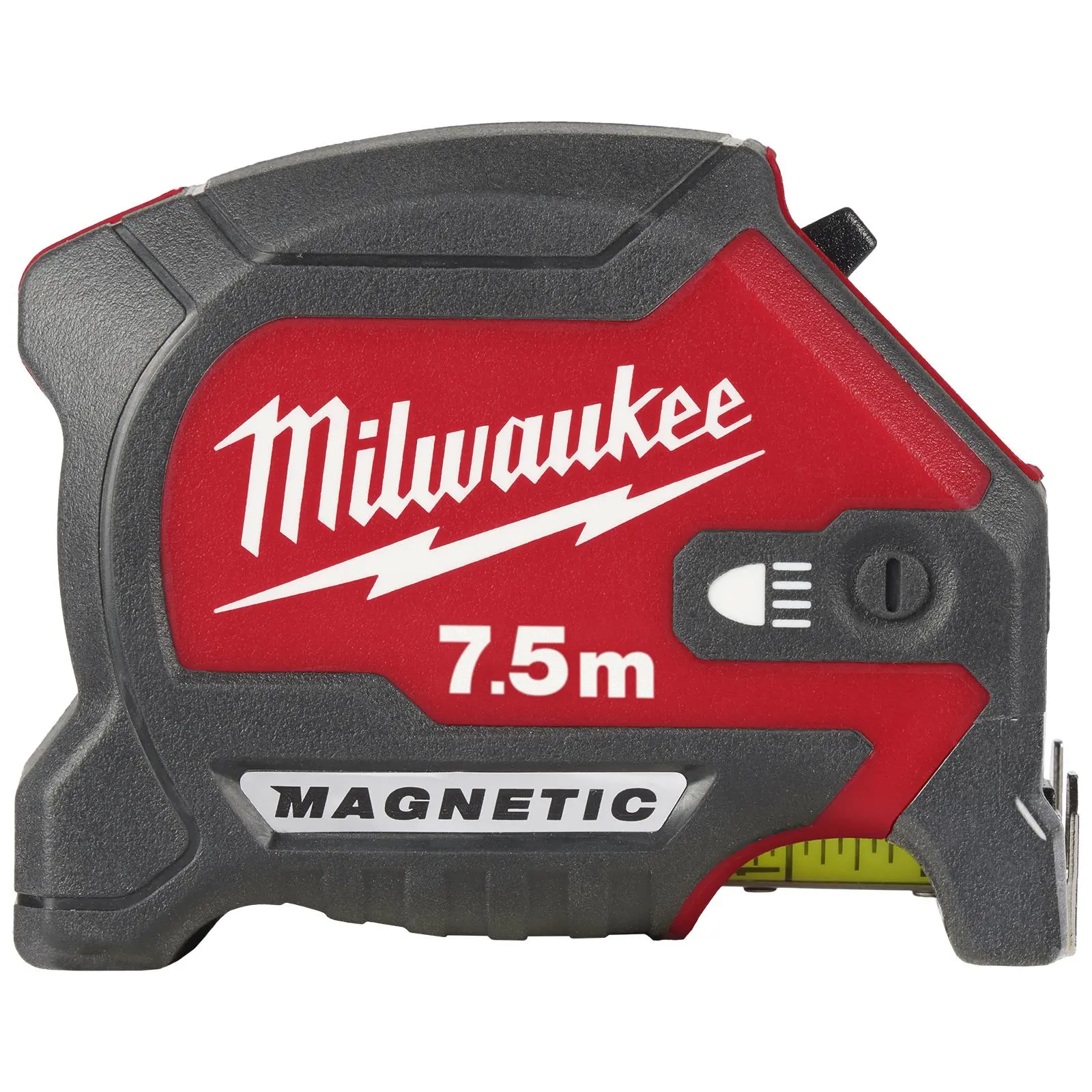 Milwaukee Tape Measure Magnetic 7.5m with LED Light 30mm Wide Blade 100 Lumens - Image 4