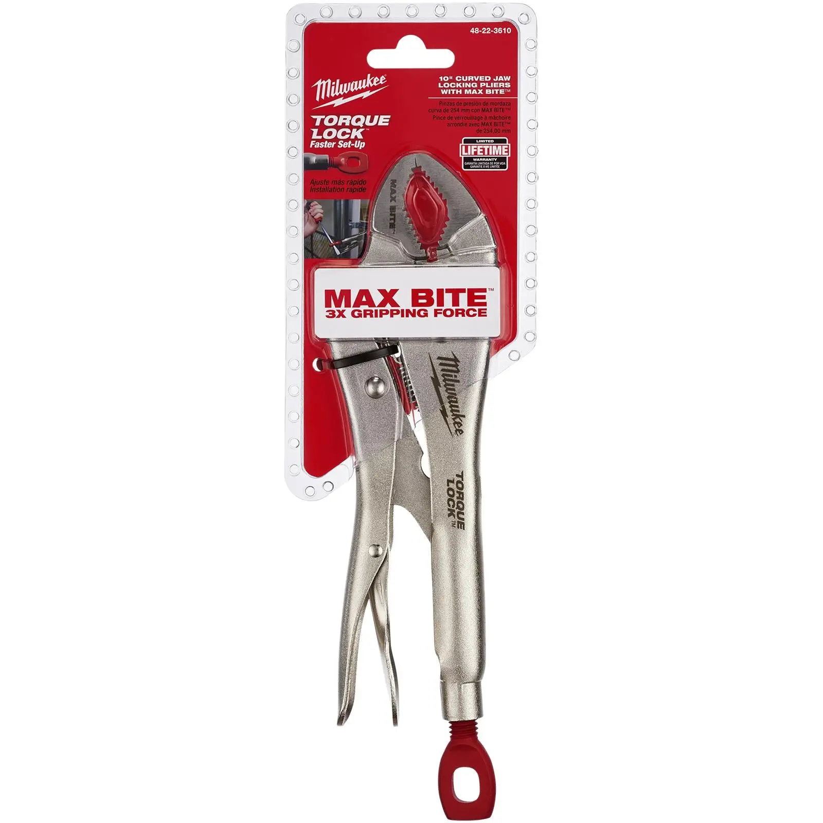 Milwaukee TORQUE LOCK MAXBITE Curved Locking Pliers 250mm 10in - Image 2